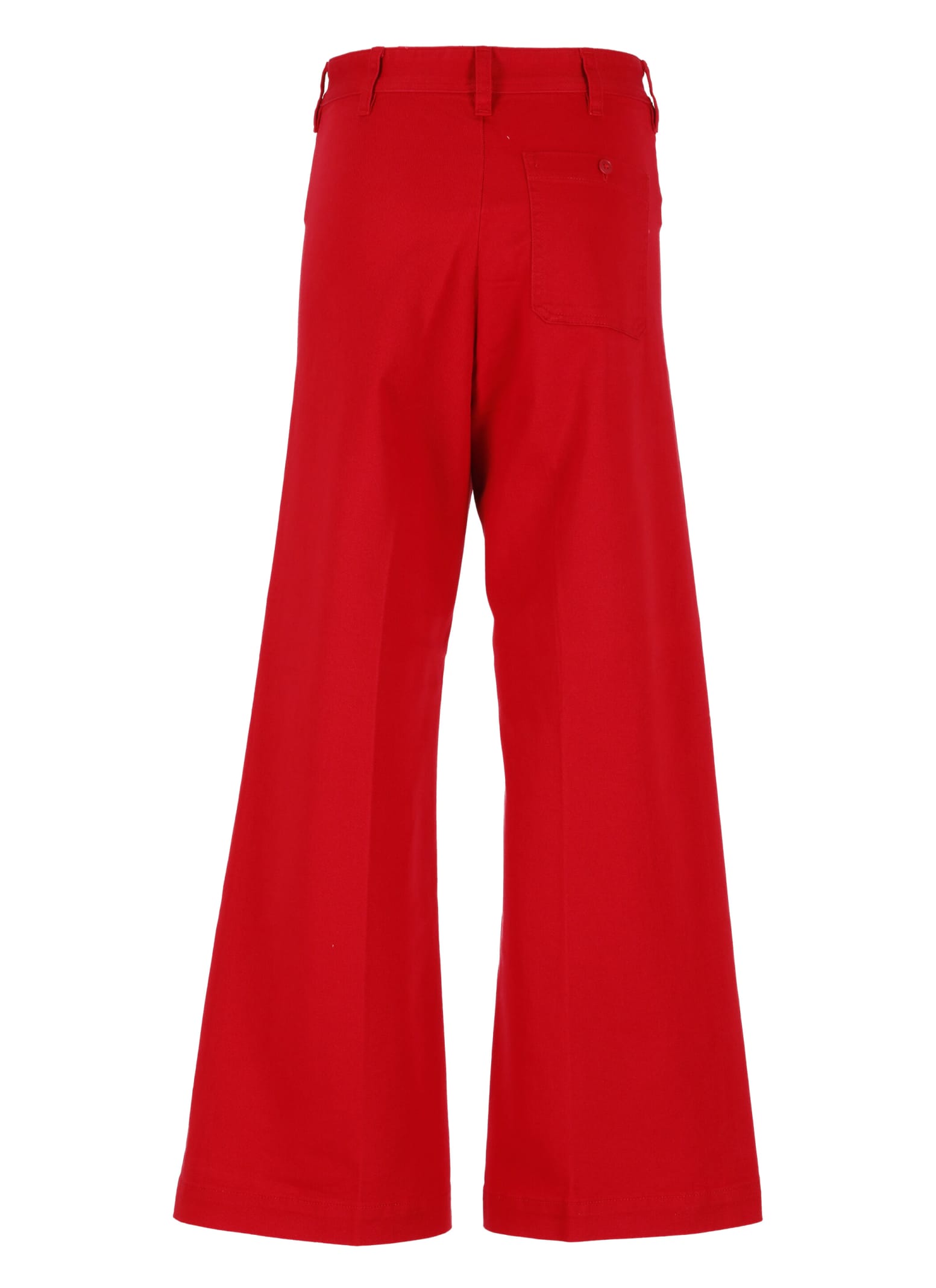 Shop Ralph Lauren Cotton Trousers In Red