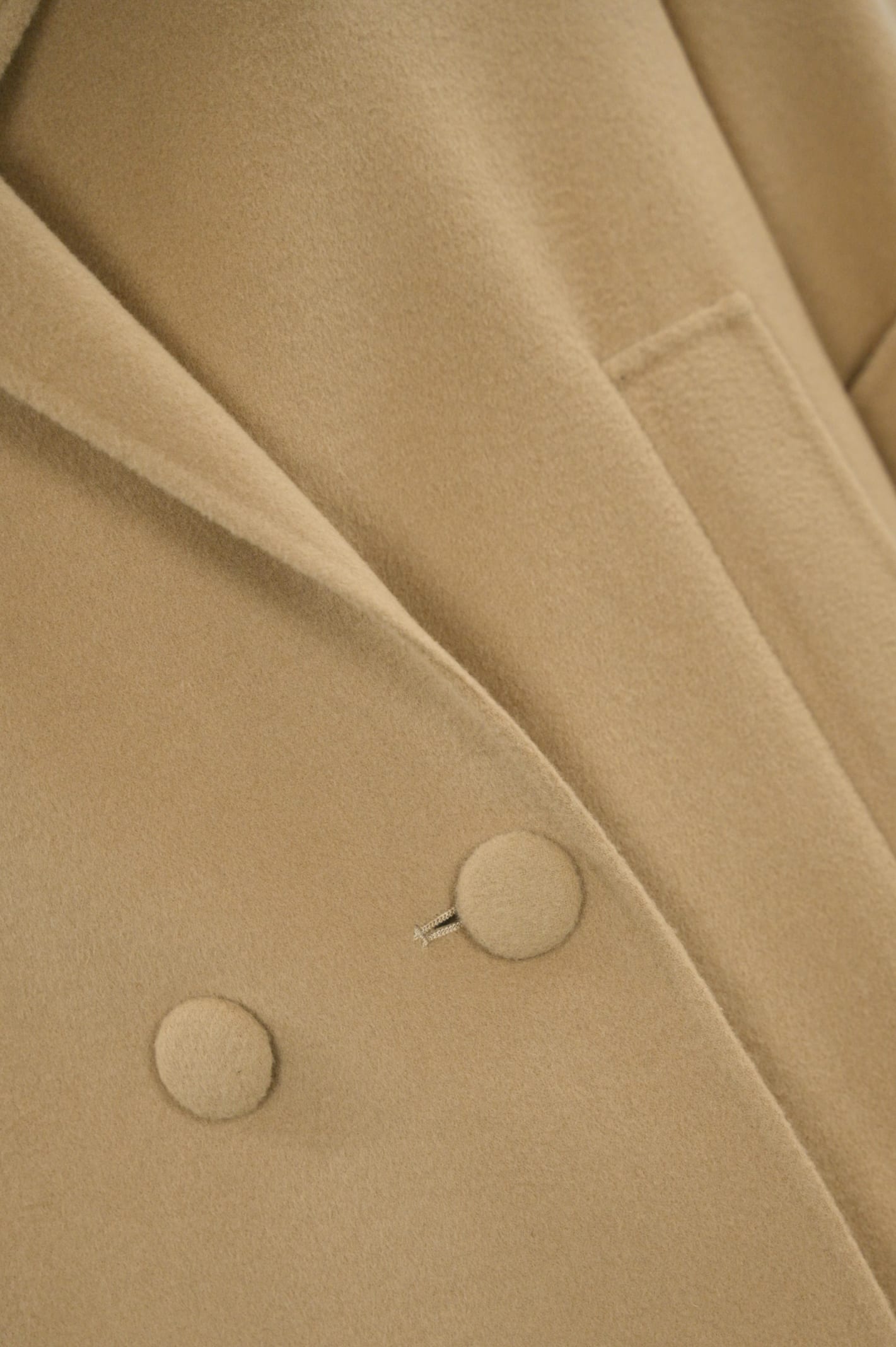 Shop Weekend Max Mara Navarra Short Coat In Wool In Beige