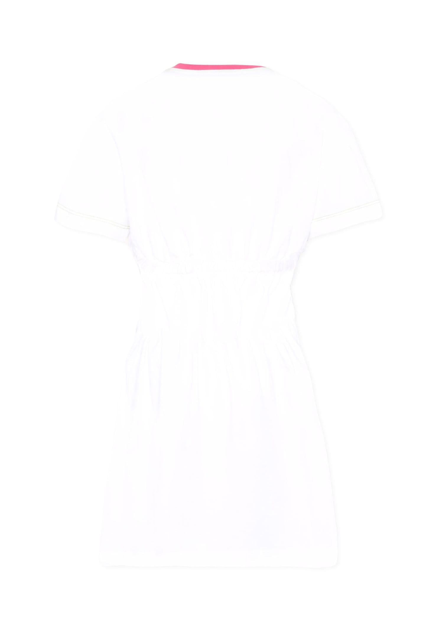 Missoni White Dress For Girl With Logo In White