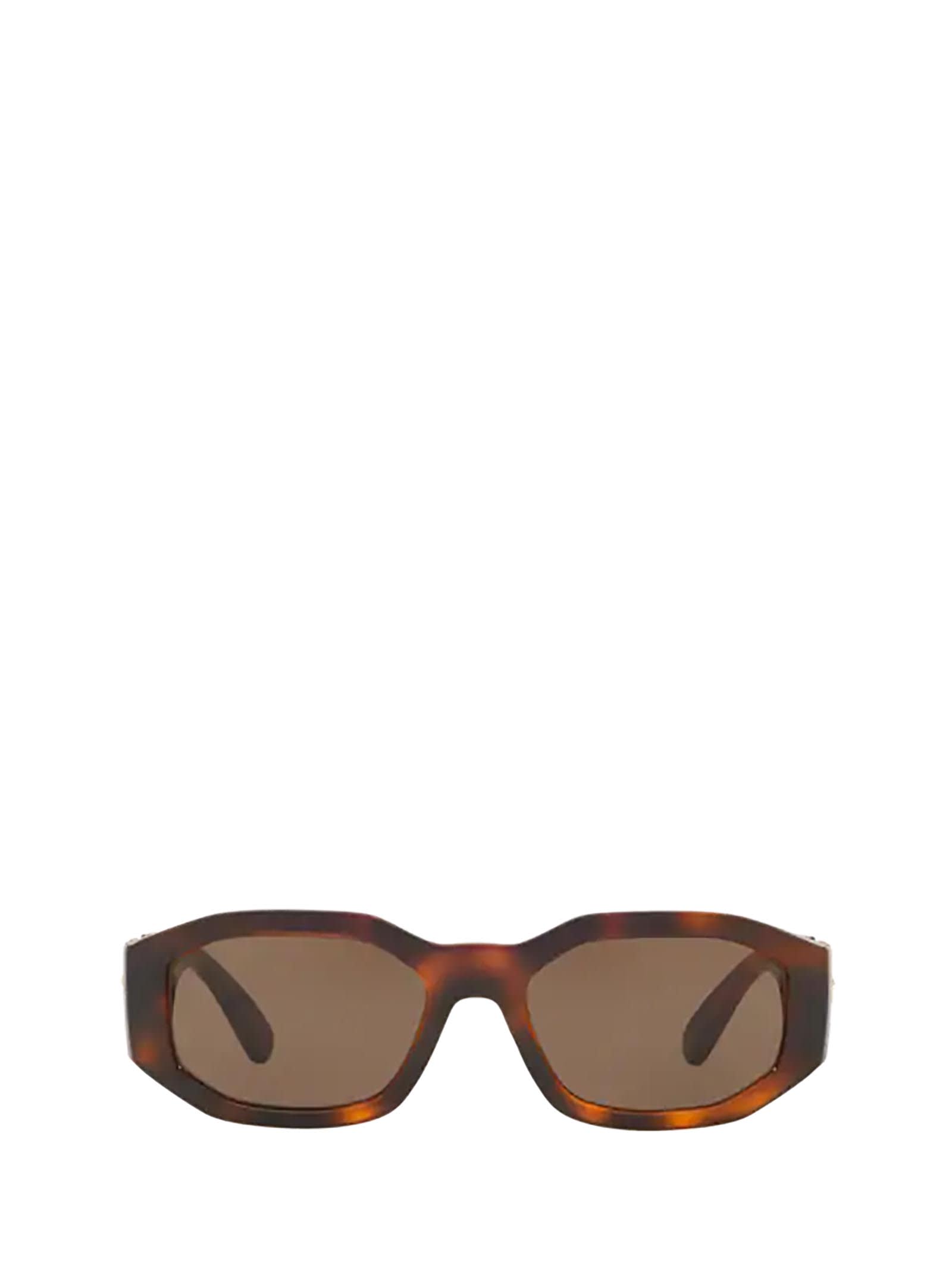 Shop Versace Ve4361 Havana Sunglasses