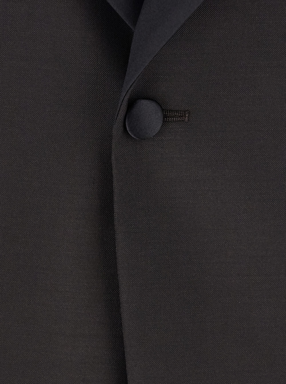 Emporio Armani Brown Single-breasted Jacket With Shawl Revers In Wool Blend Man In Brown