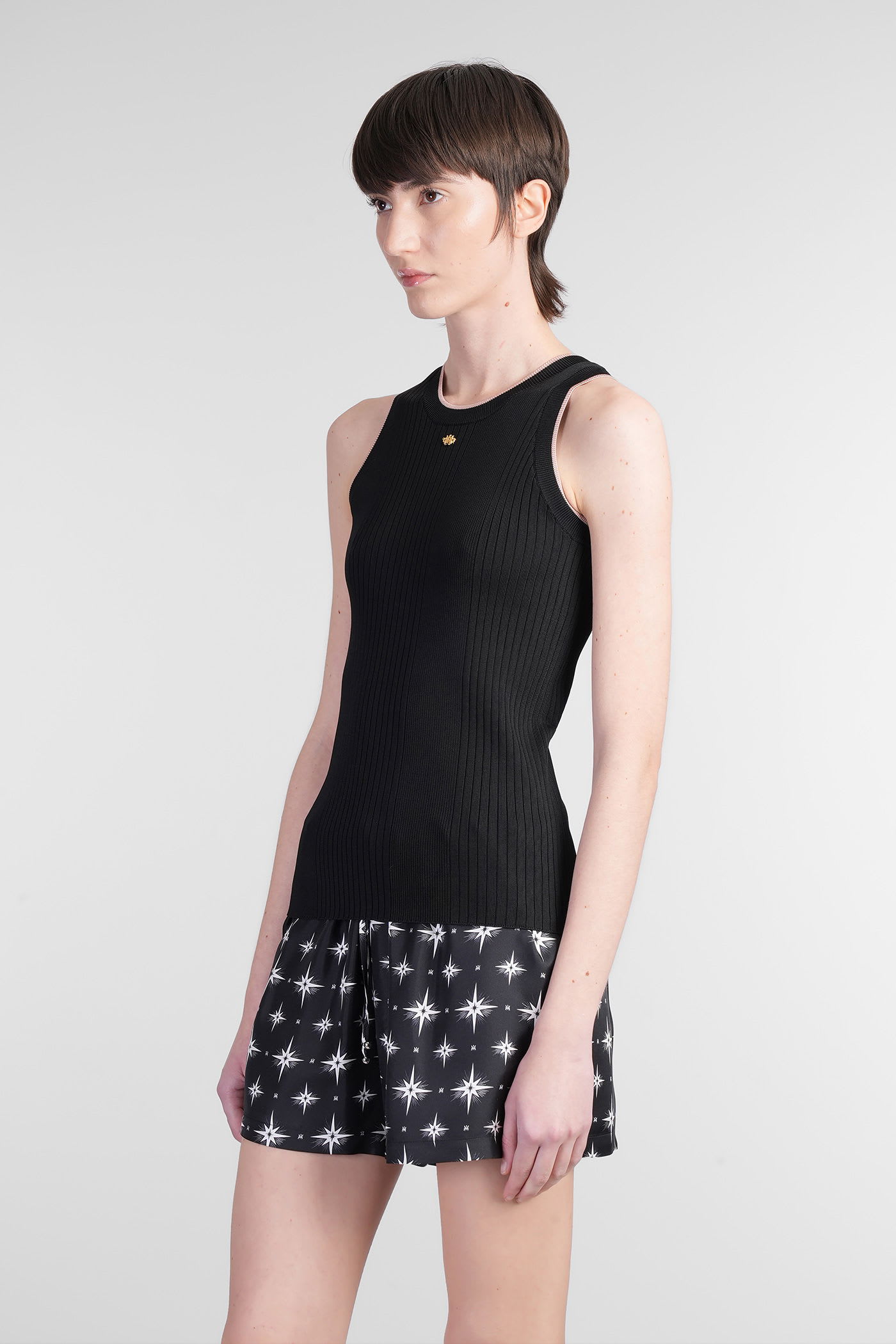 Amiri Topwear In Black Viscose