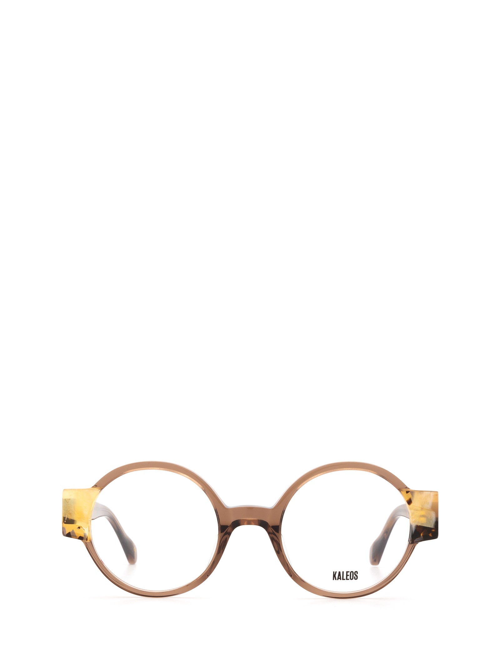 Kaleos Cassen Transparent Brown & Gold Havana Glasses