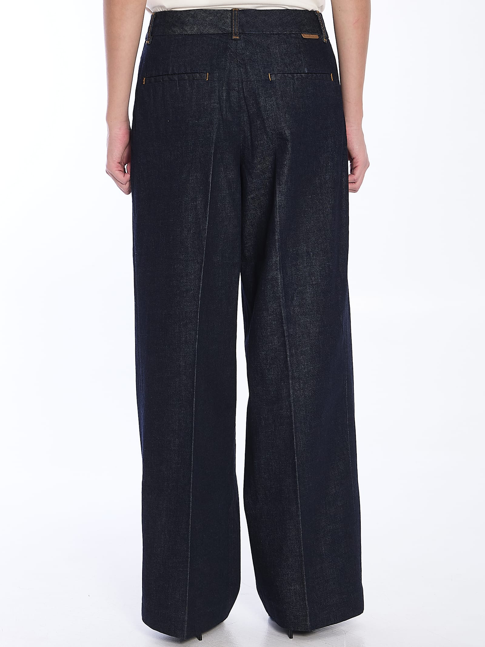 Zimmermann Wide-legged Jeans Illustration Design For In Blue