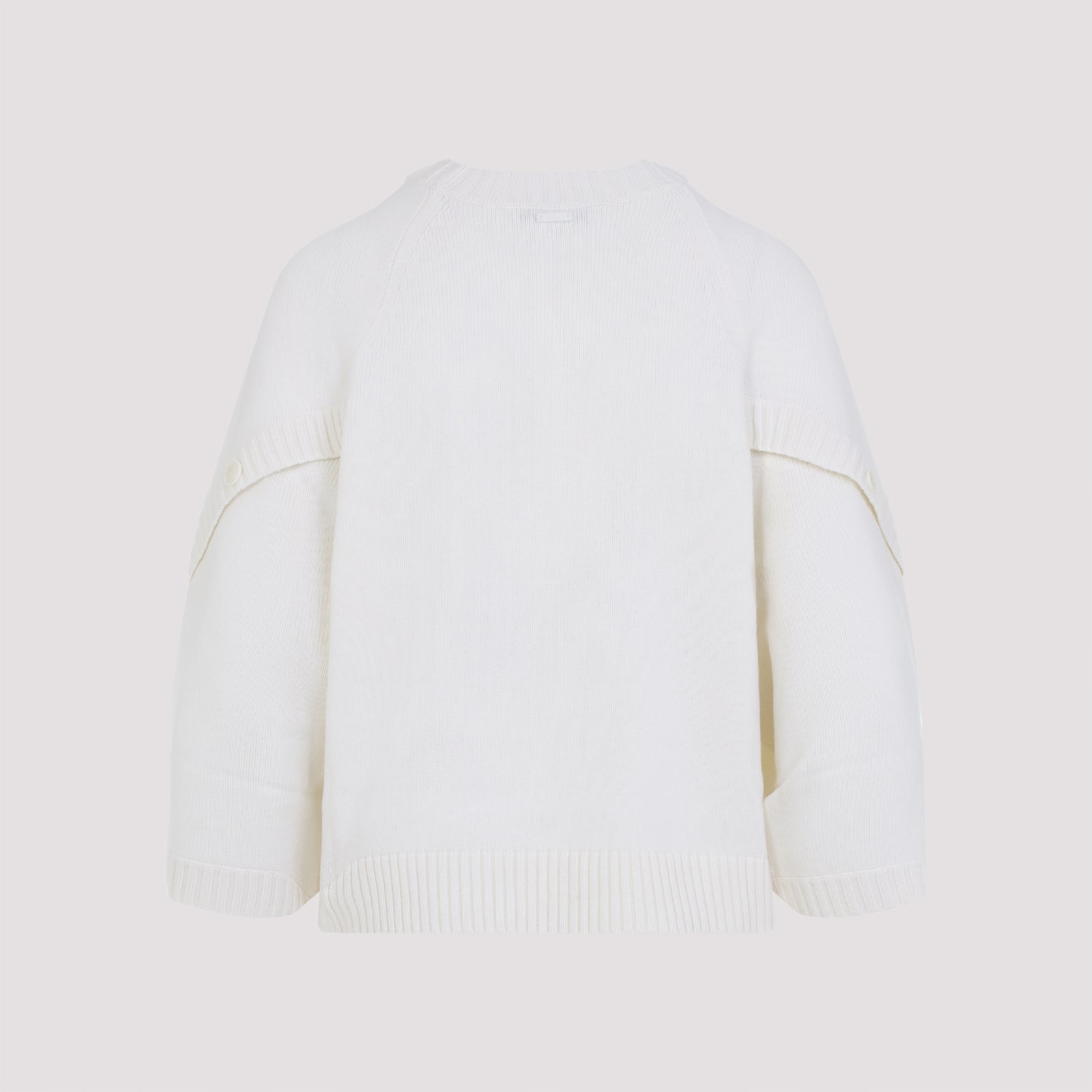 Max Mara Ampex Botton Sweater In White