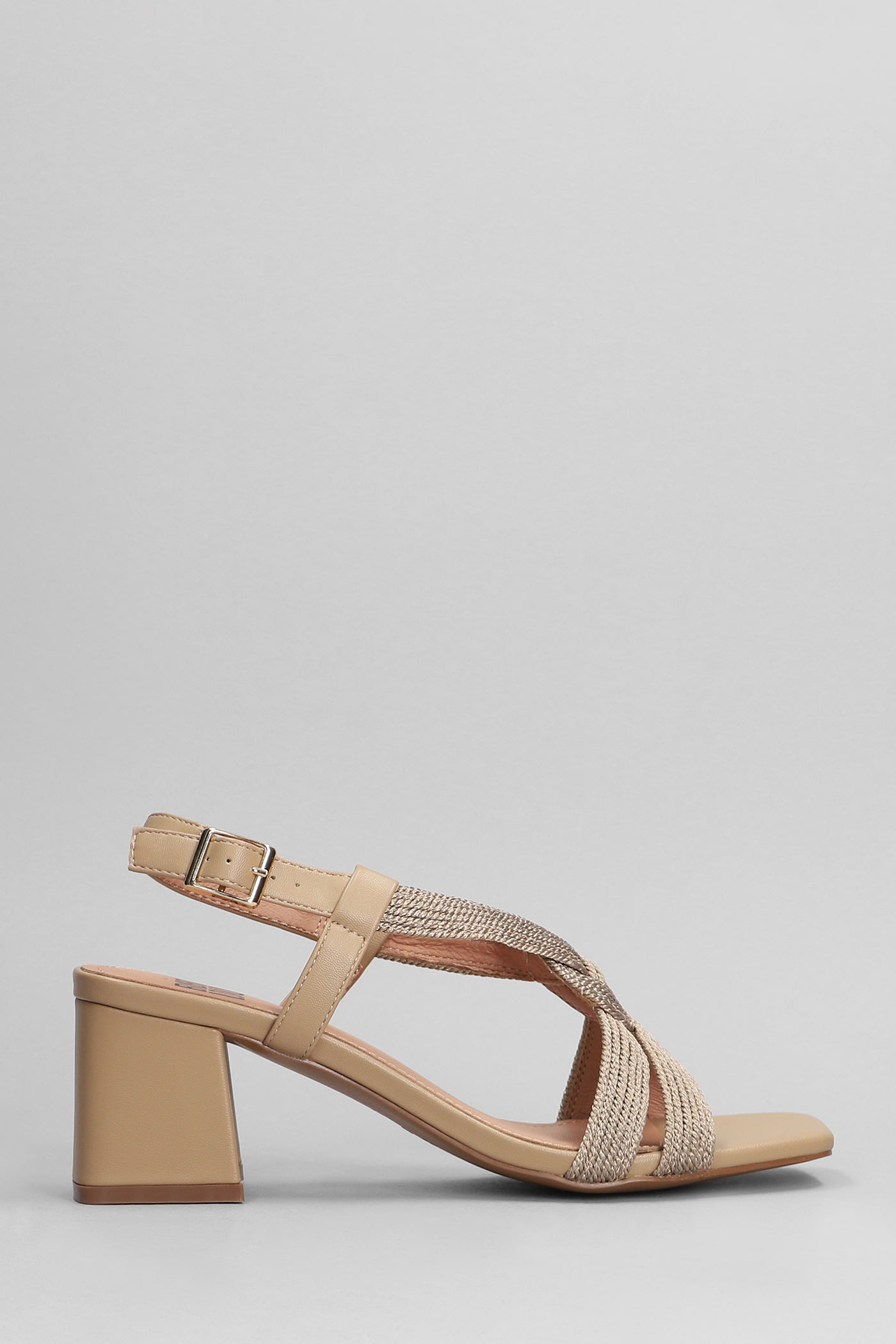 Setsuko Sandals In Camel Leather