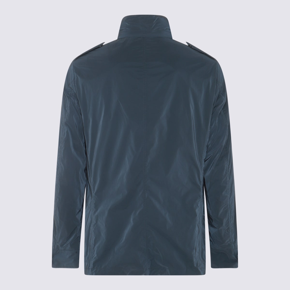 Shop Moorer Blue Denim Casual Jacket