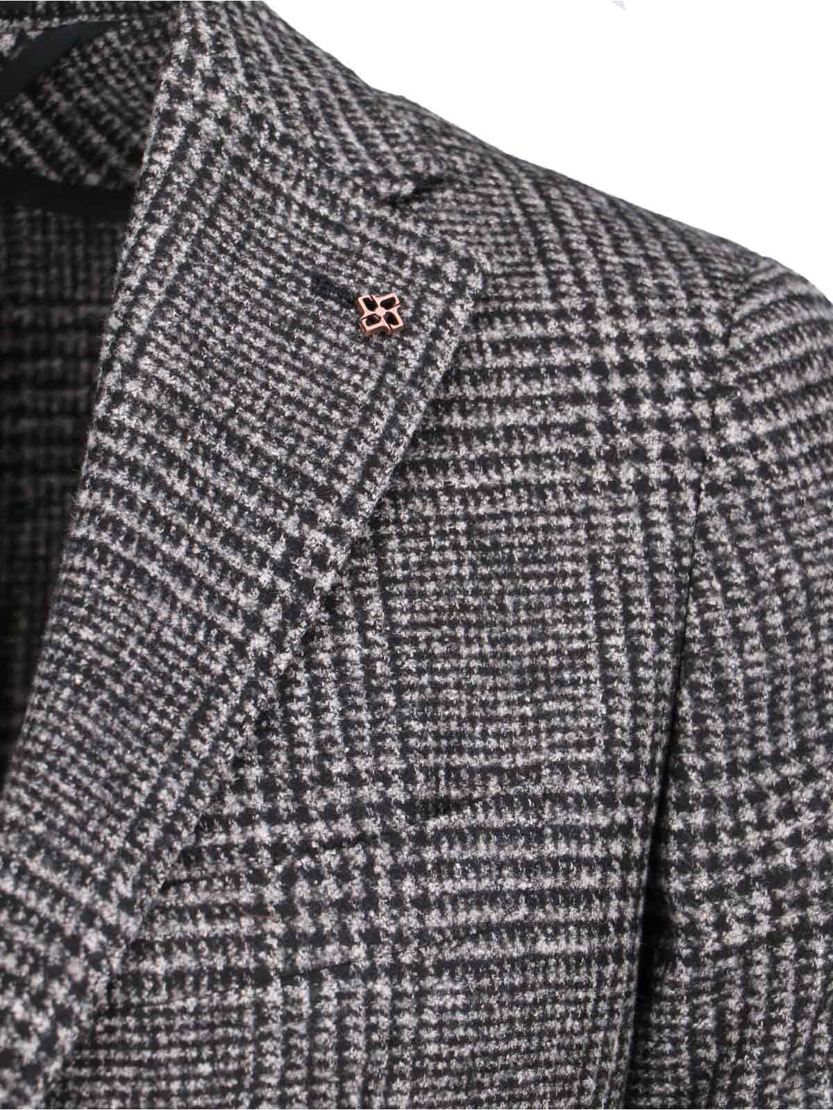 Shop Tagliatore Single-breasted Blazer In Gray