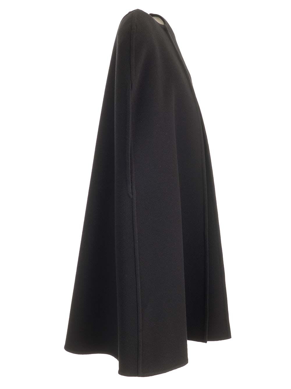 Shop Valentino Cachemire Cape In Black