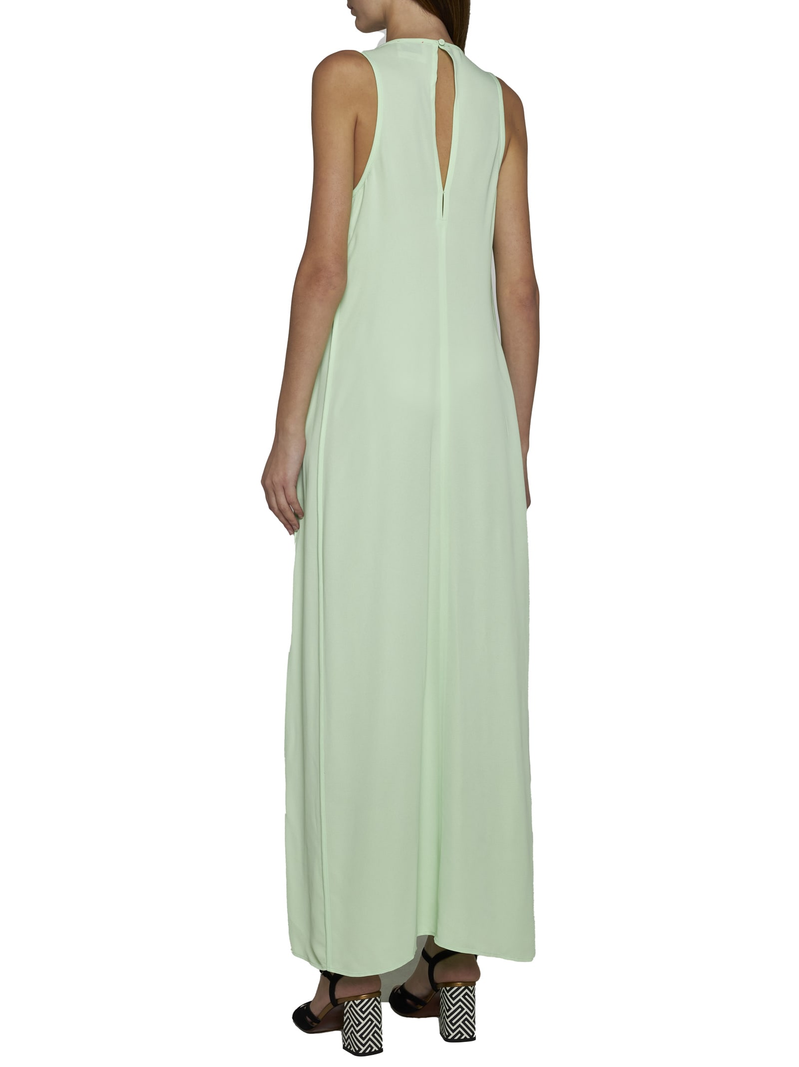 Shop Forte Forte Dress In Ice Lime