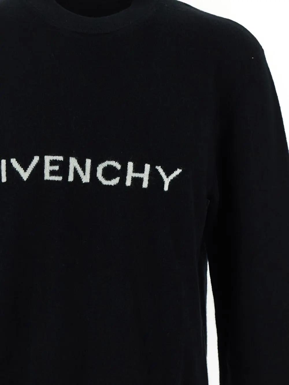 Shop Givenchy Wool Knitwear In Black