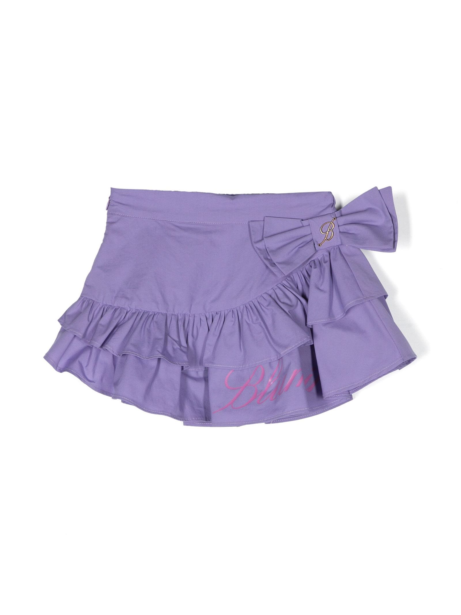Miss Blumarine Kids'  Skirts Purple In Lilla