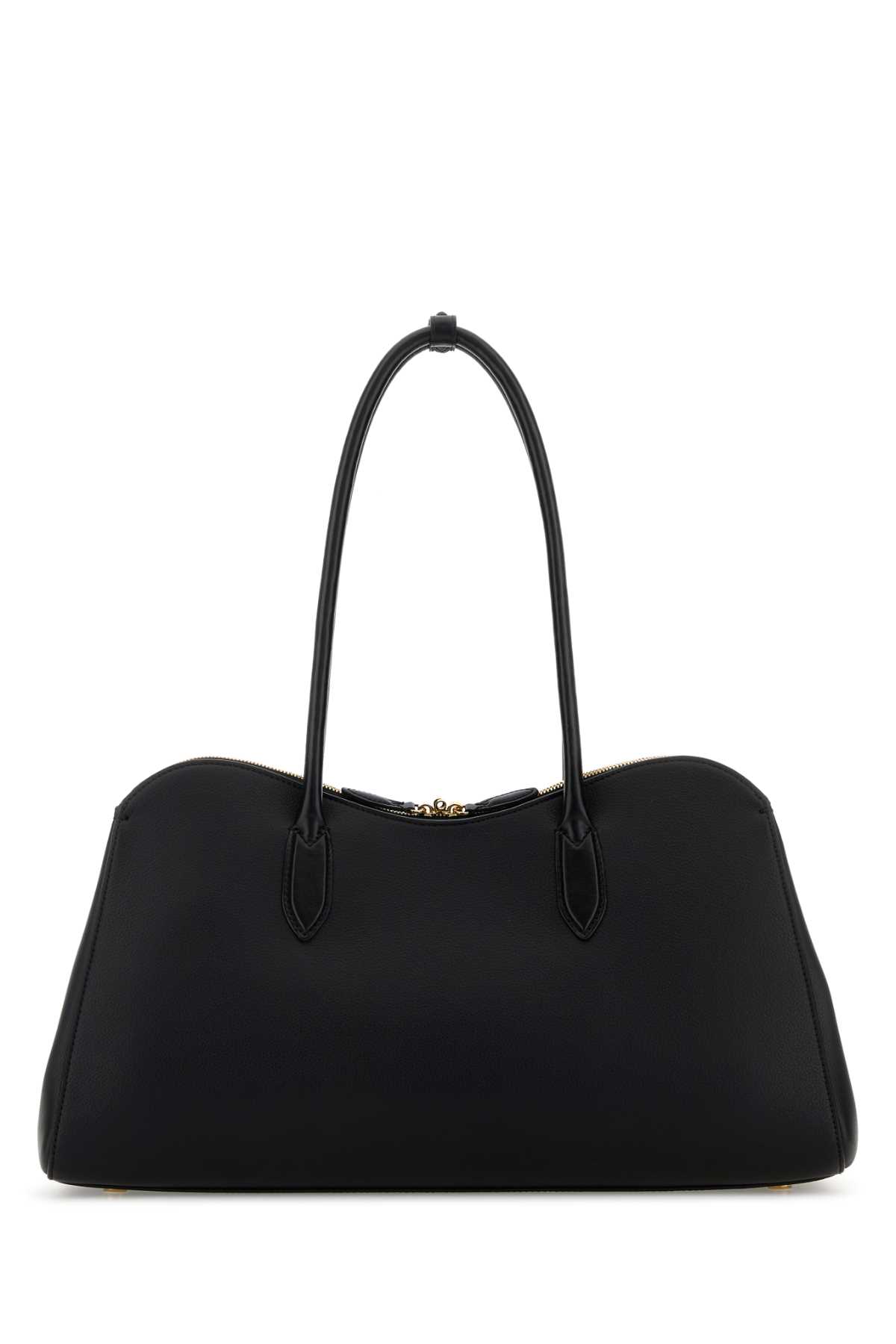Stella Mccartney Black Synthetic Leather Ryder Shopping Bag In Black