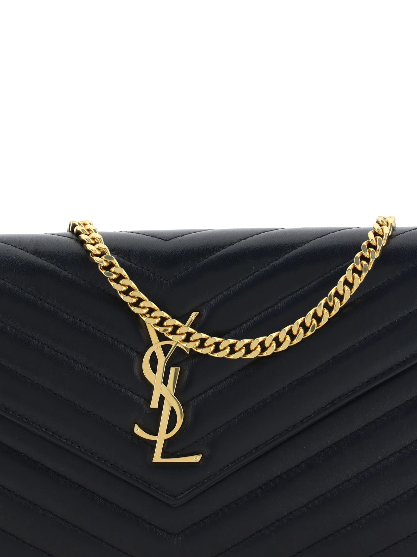 Saint Laurent Monogram Wallet In Black