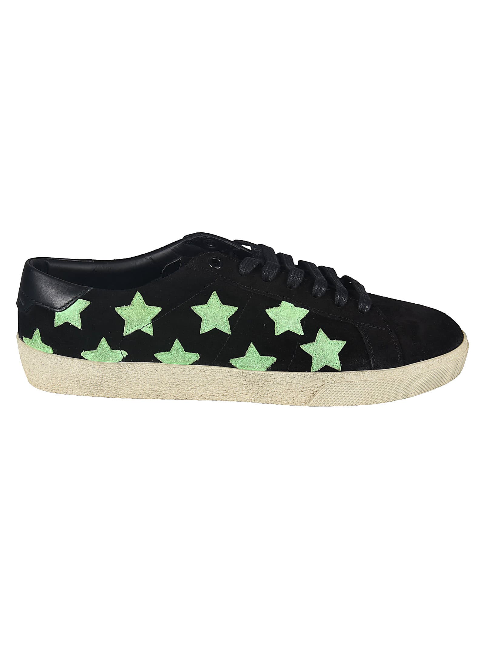 White sneakers with star pattern Saint Laurent | Ratti Boutique