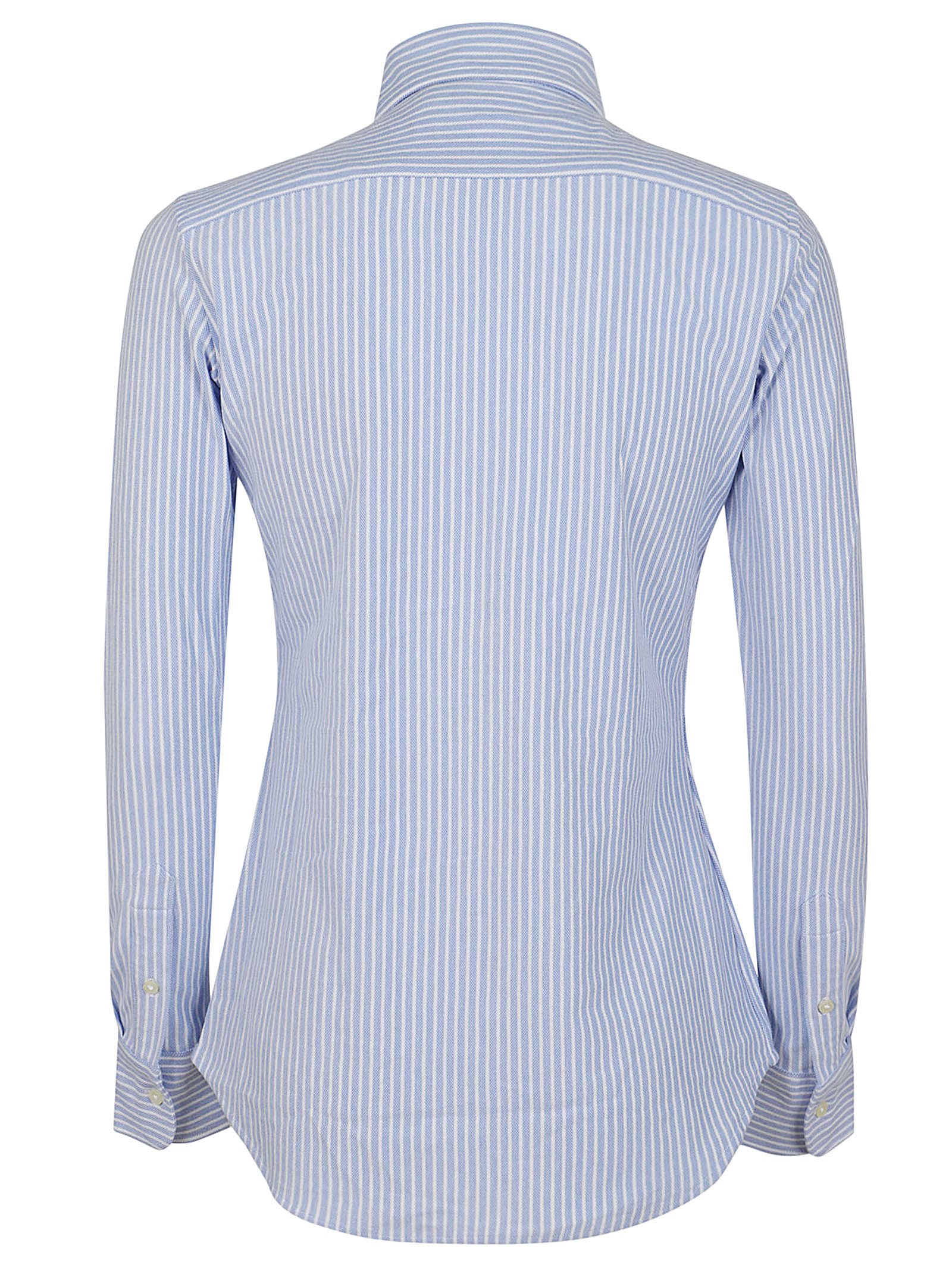 Ralph Lauren Ls Str Heidi-long Sleeve-knit In Blue