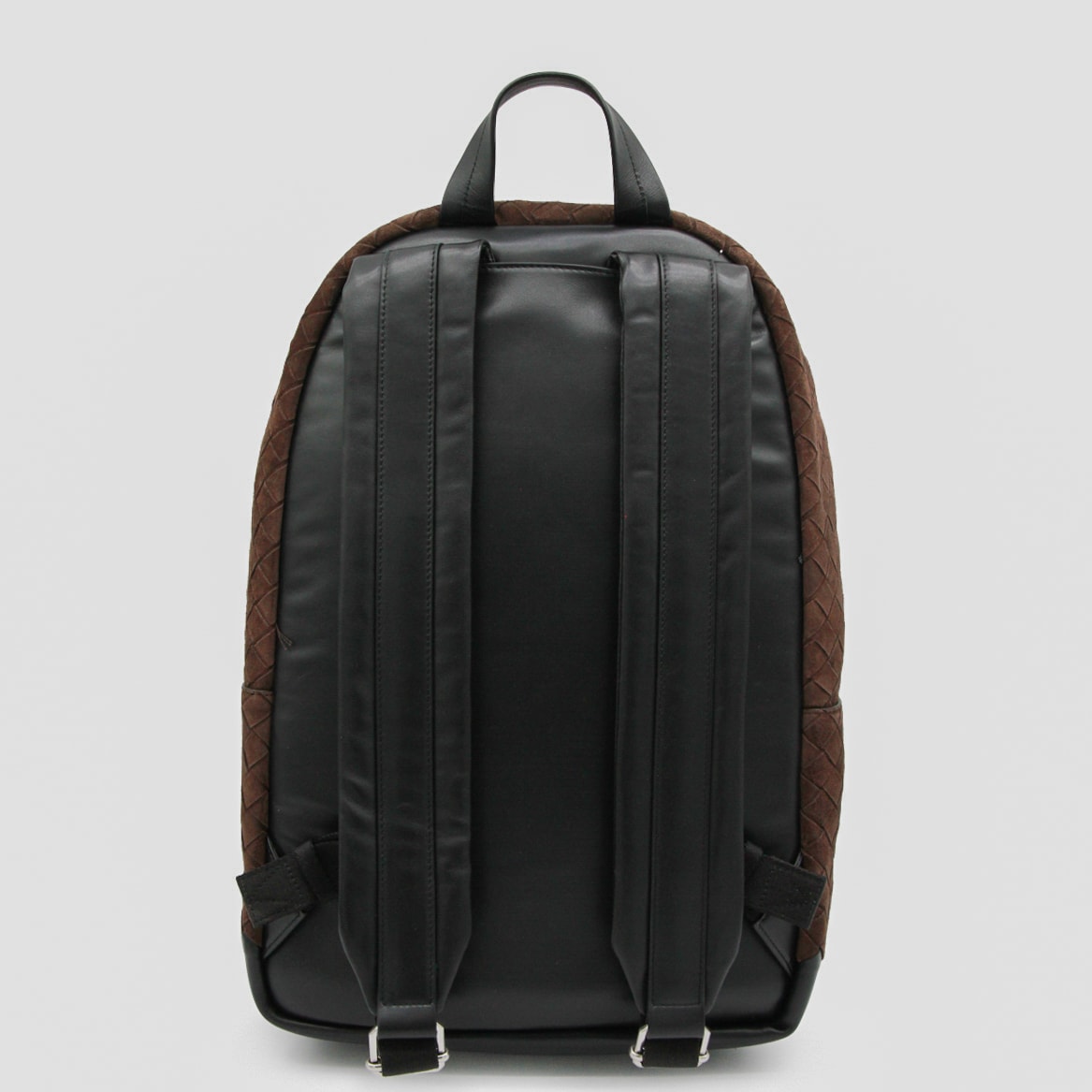 Bottega Veneta Leather Backpack Intrecciato In Brown