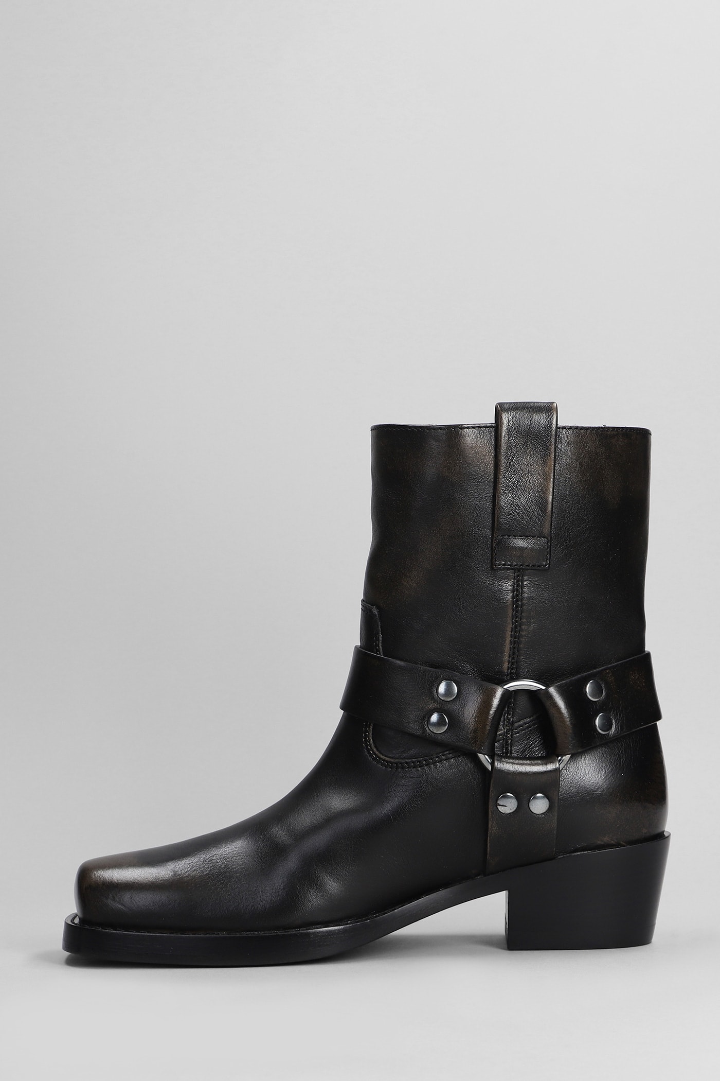 Shop Paris Texas Roxy Ankle Boot Texan Ankle Boots In Black Leather