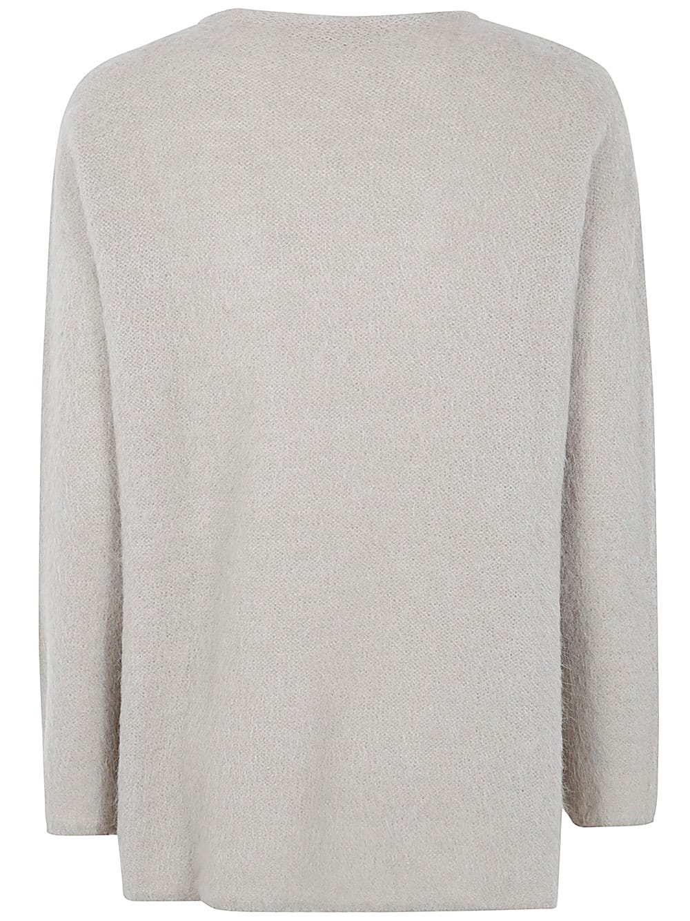 Shop Antonelli Nausicaa Alpaca Wool Long Sleeves Boat Neck In Dove