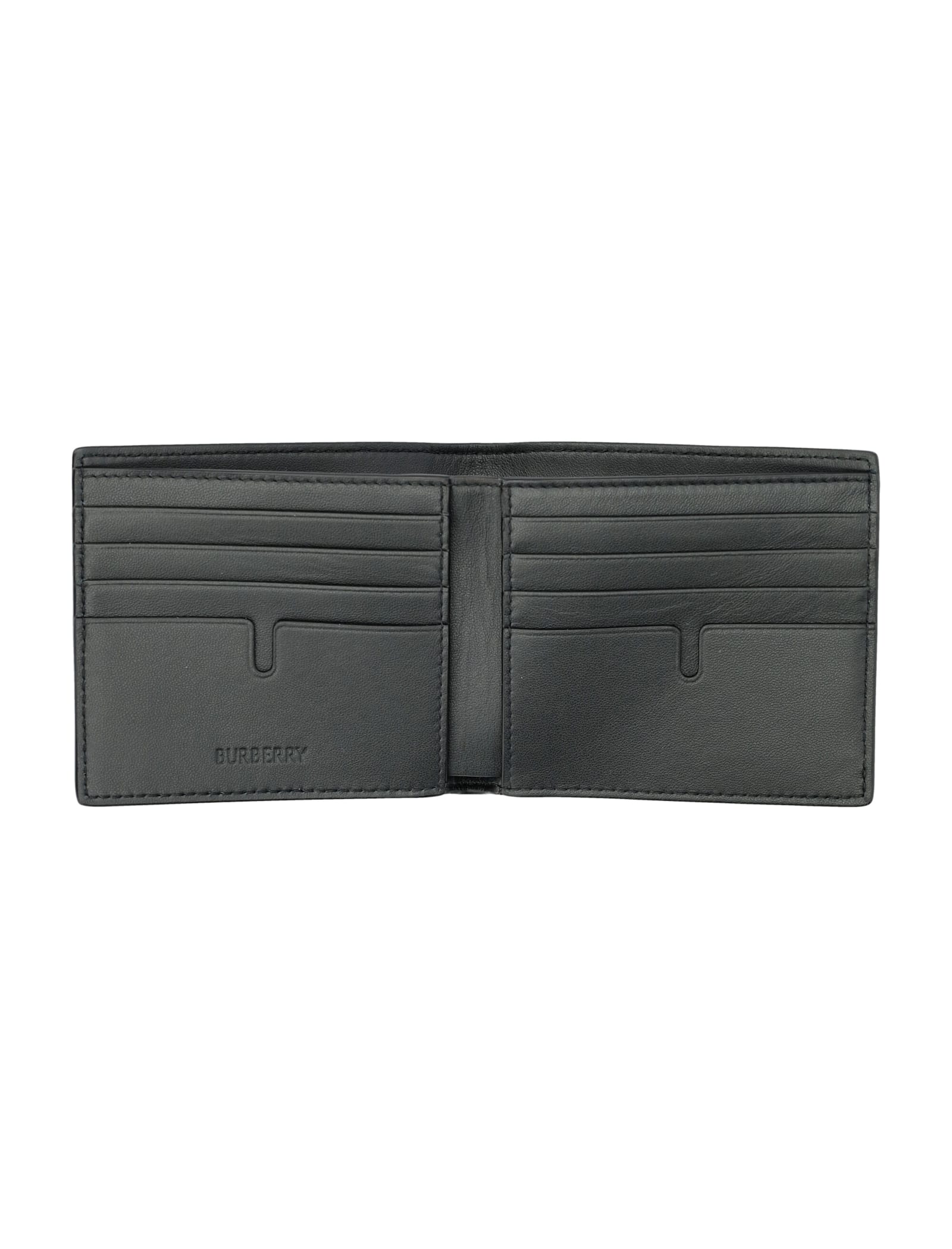 Shop Burberry B Shield Bifold Wallet In Multicolour