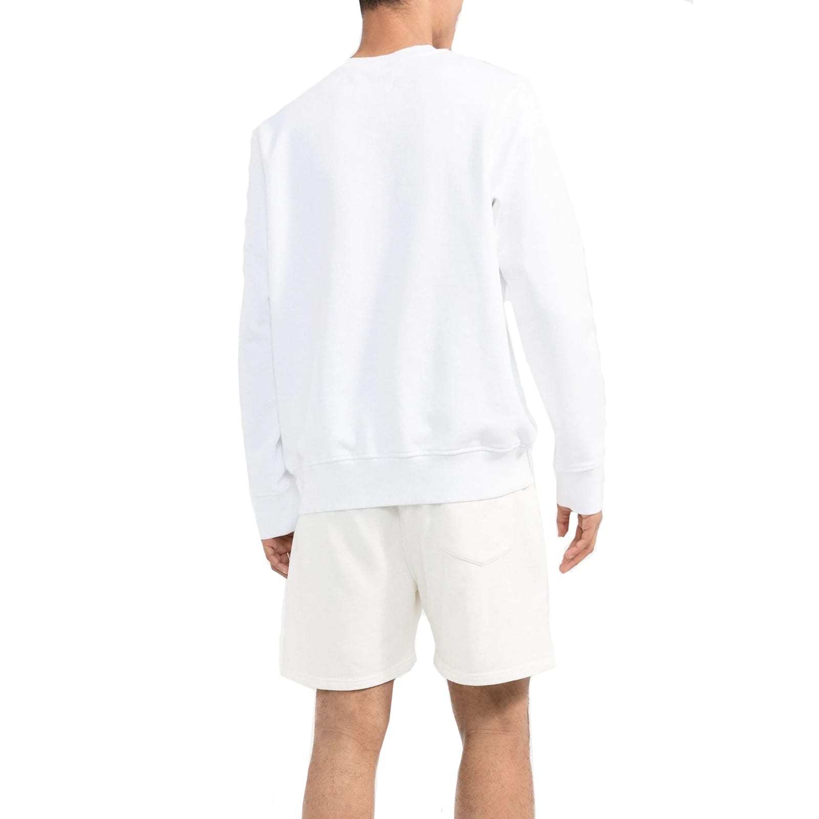 Shop Casablanca Cotton Logo Sweatshirt In White