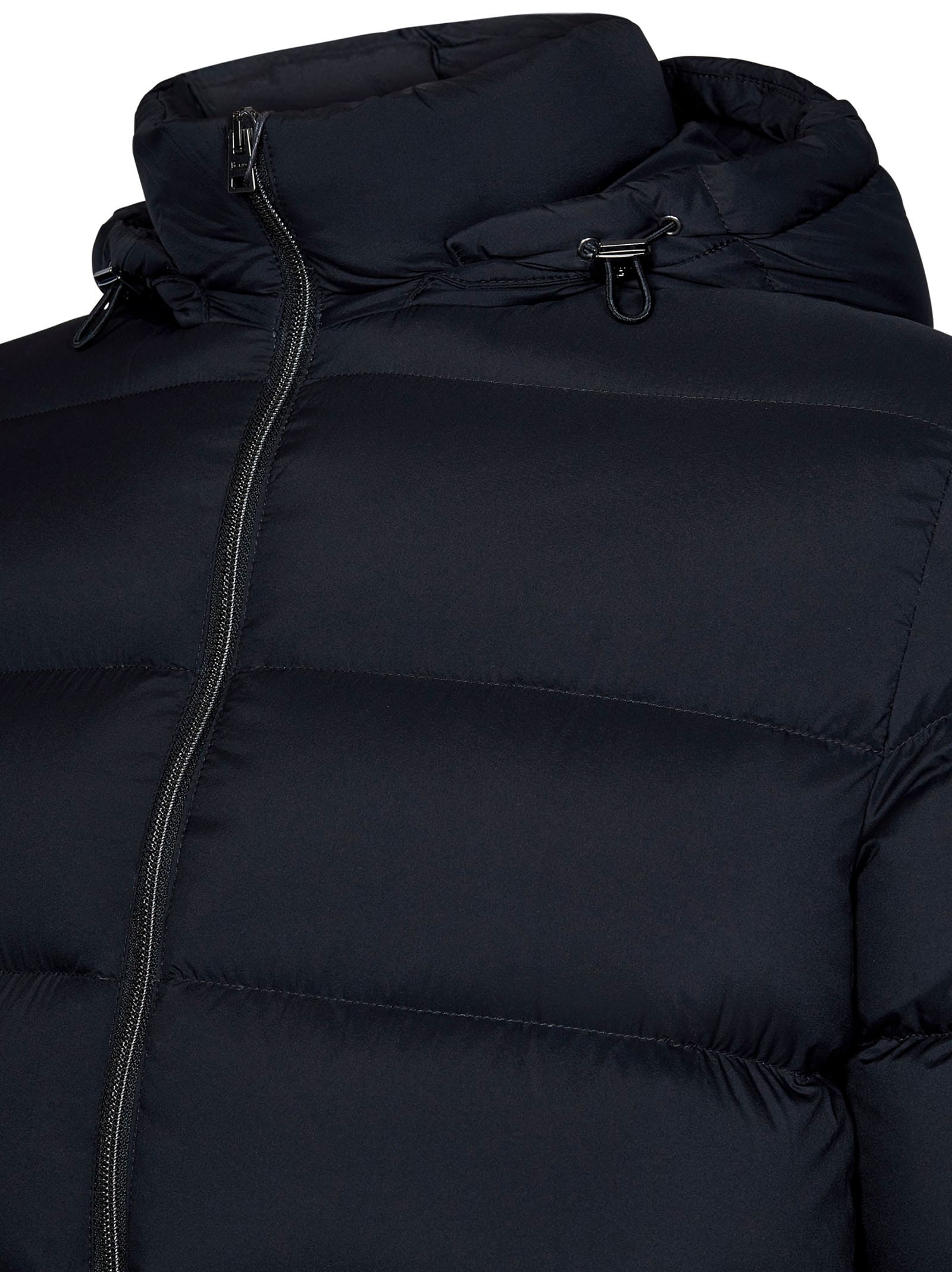 Shop Herno Down Jacket In Black