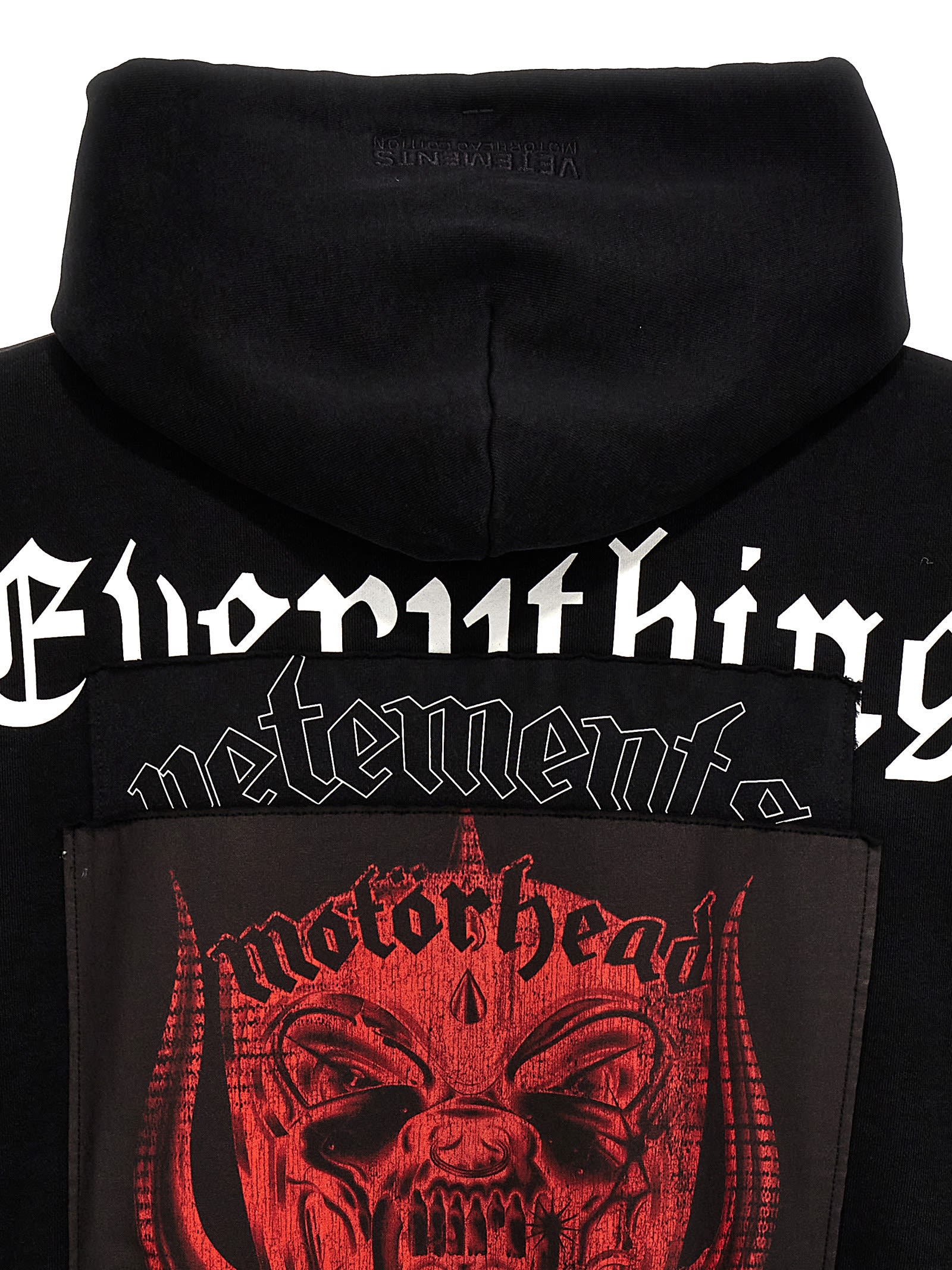 Shop Vetements Motorhead Hoodie In Black