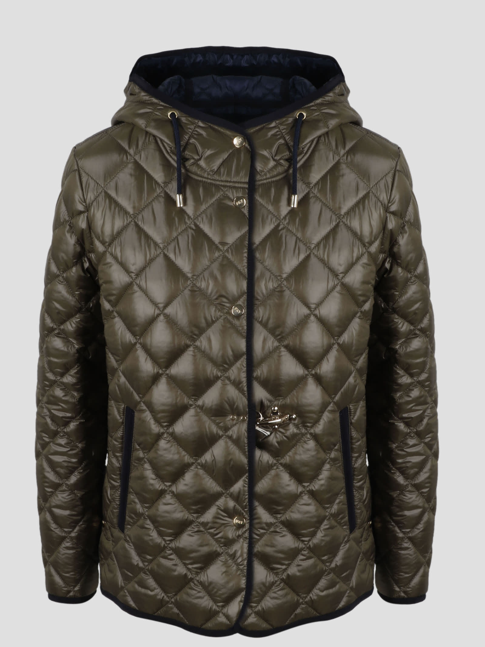 Fay Quilted Short Parka