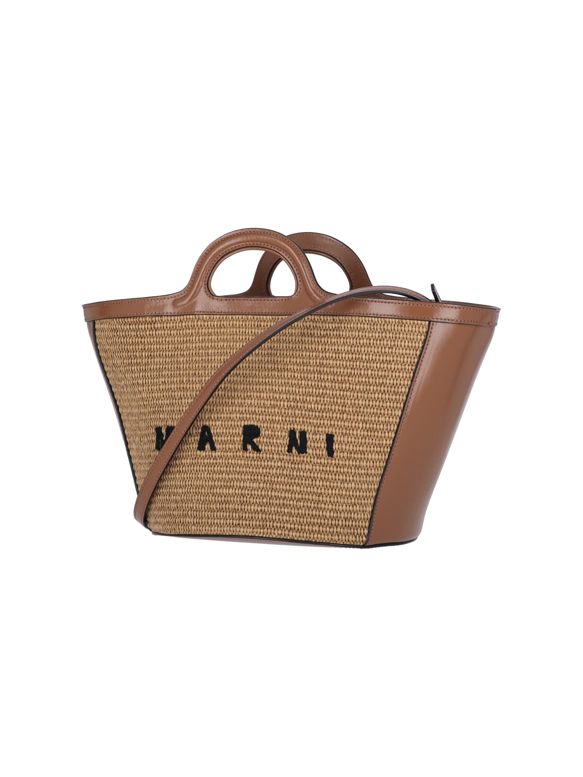 Marni Tropicalia Small Tote Bag In Multi