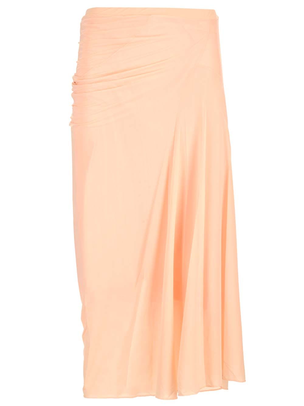 Shop Dries Van Noten Jersey Midi Skirt In Rose