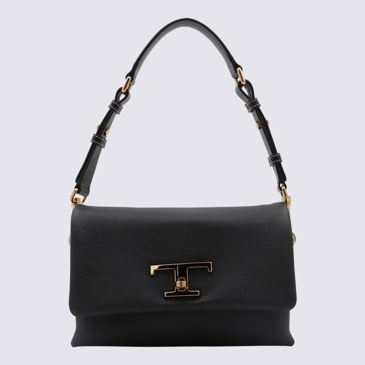 Shop Tod's Black Leather Shoulder Bag