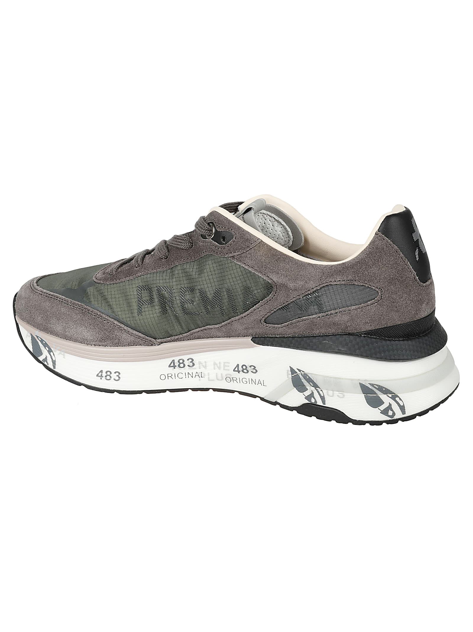 Shop Premiata Moerun Sneakers In Verde Militare