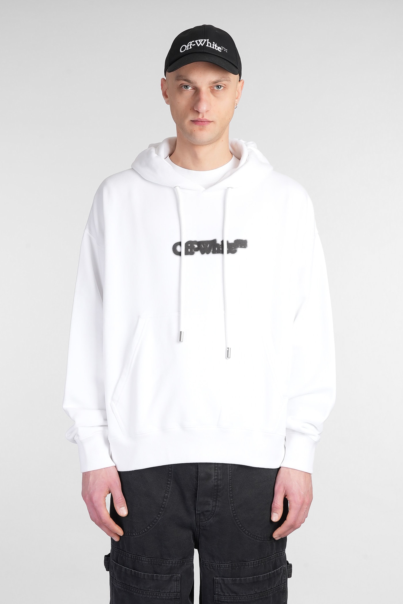 Sweatshirt In White Cotton