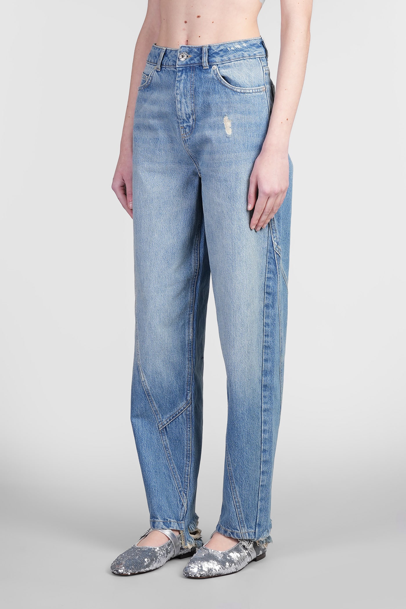 Shop Halfboy Jeans In Blue Denim