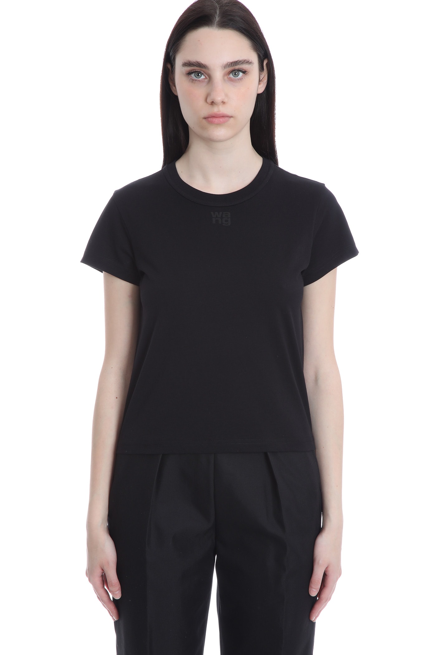 Alexander Wang T-shirt In Black Cotton