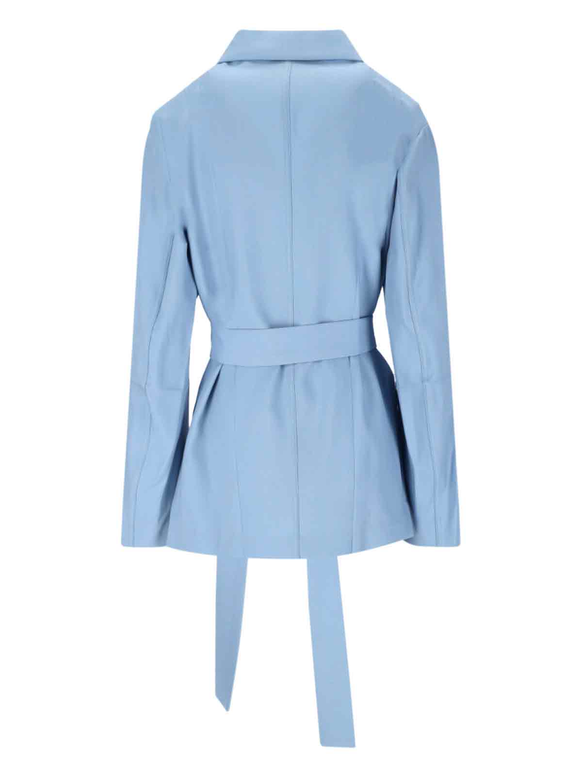 Setchu Enrico' Double-breasted Blazer - Light Blue