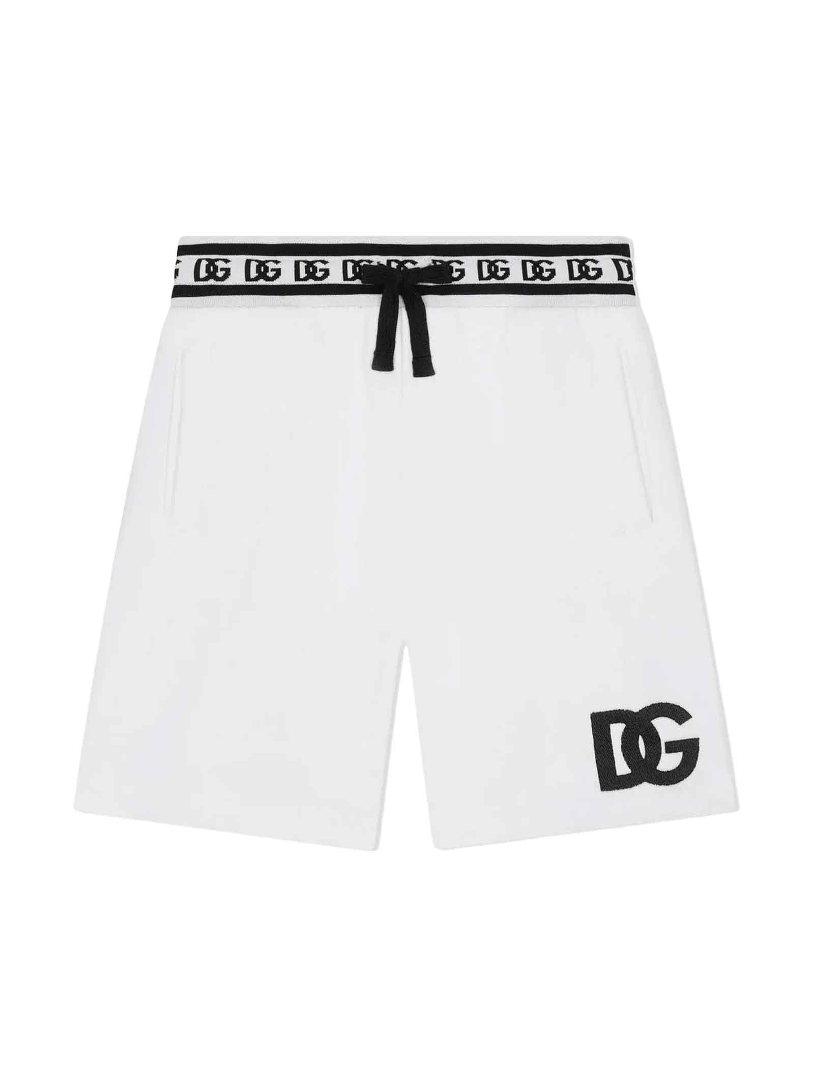 Dolce & Gabbana Kids' White Shorts Boy