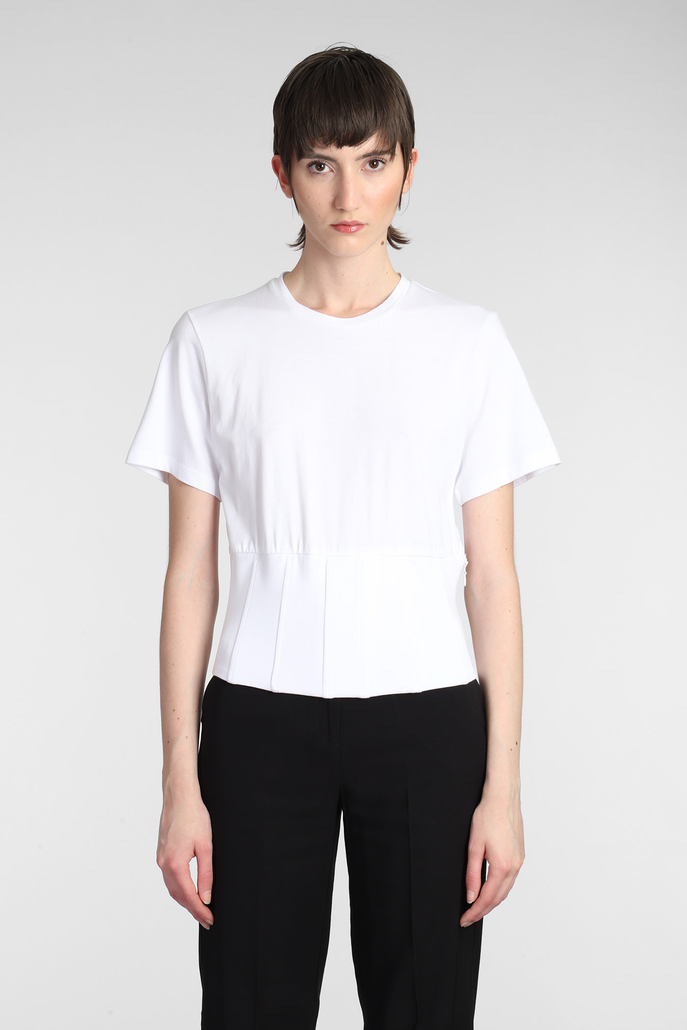 FEDERICA TOSI T-SHIRT IN WHITE COTTON