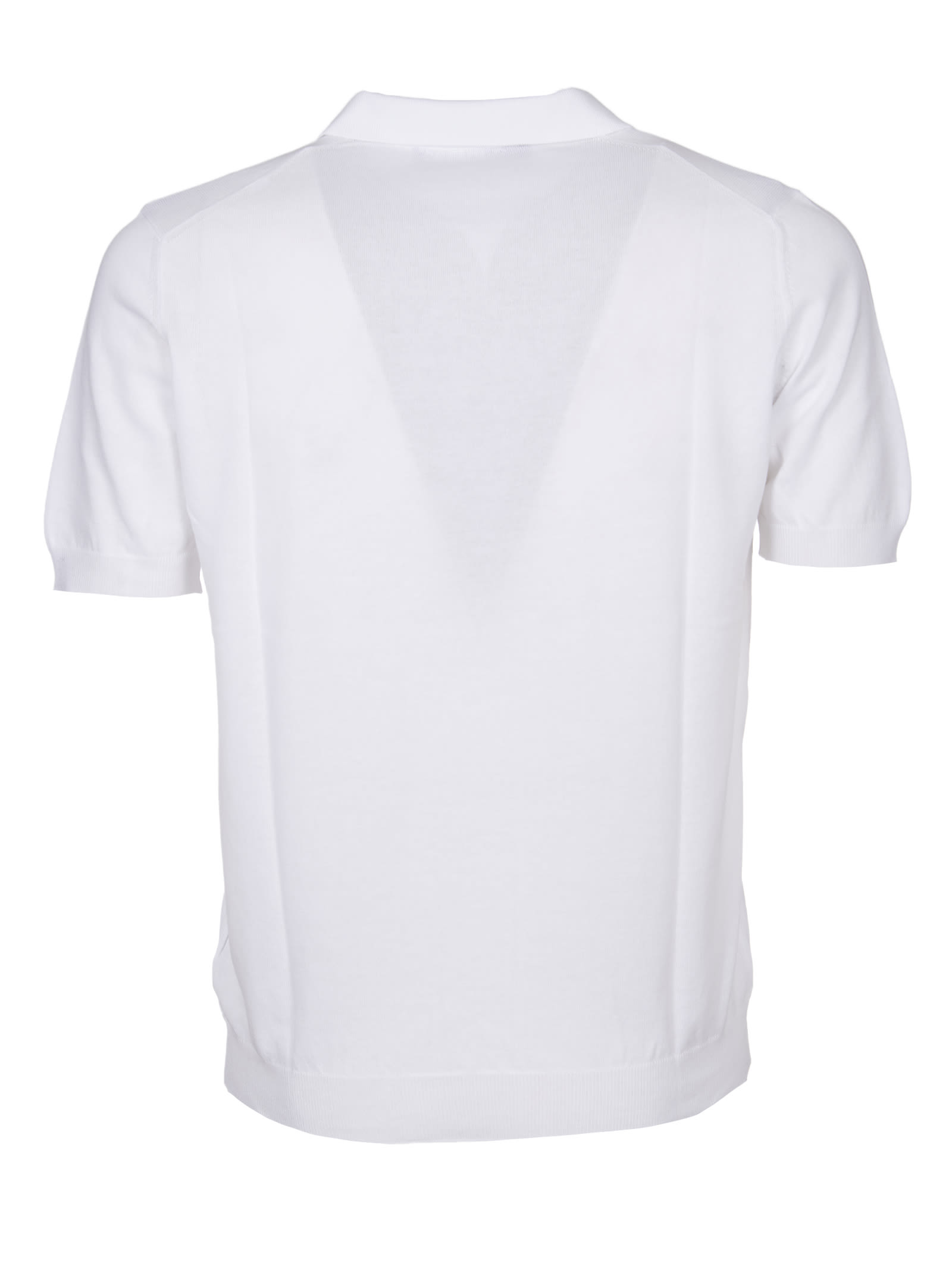 Shop Tagliatore Polo Shirt In White