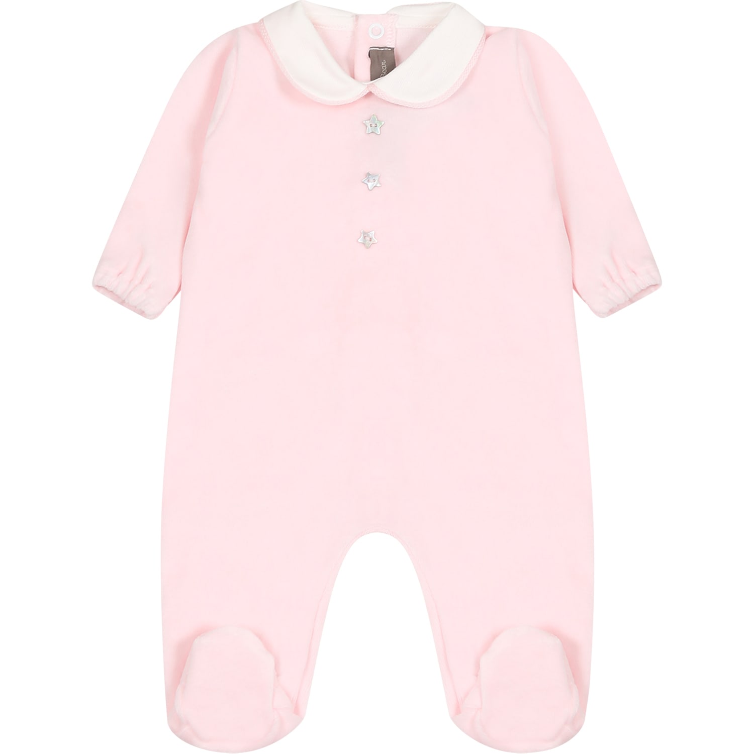 Little Bear Pink Babygrow For Baby Girl