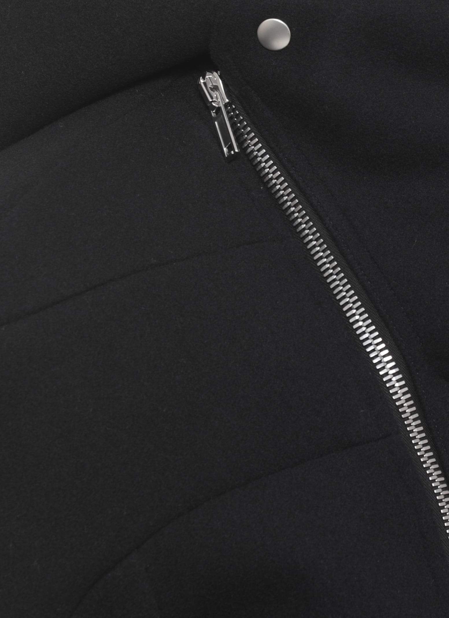 Rick Owens Cropped Hooded Flight Bomber In Black
