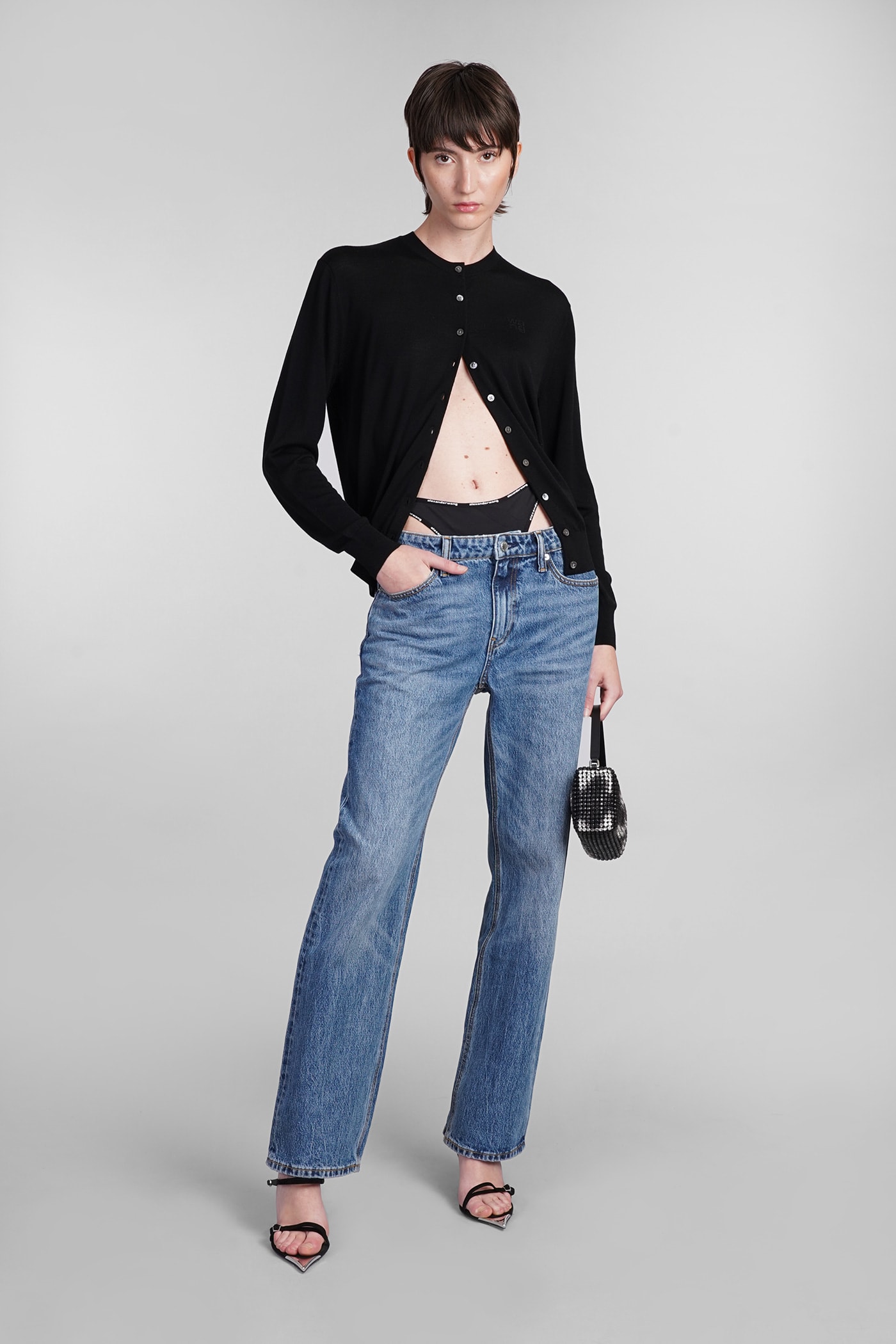 Shop Alexander Wang Jeans In Blue Cotton