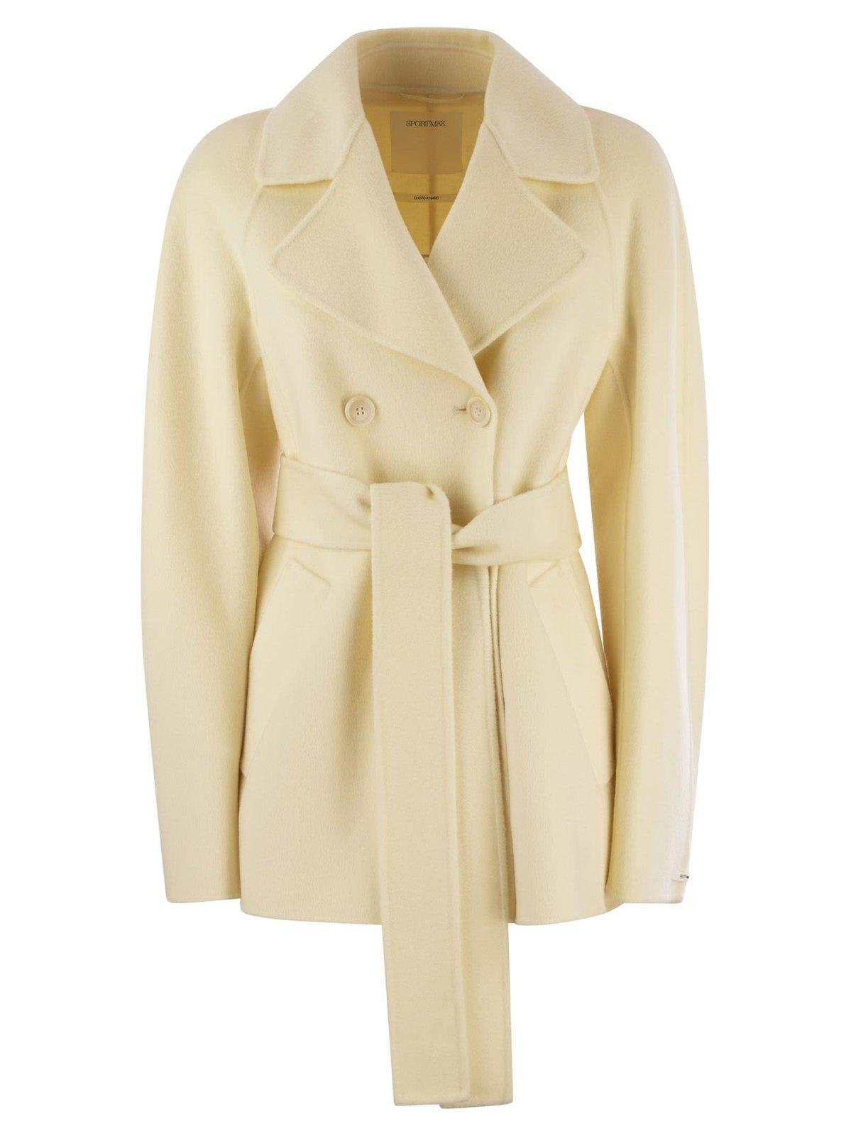 MAX MARA DOUBLE-BREASTED BELTED COAT