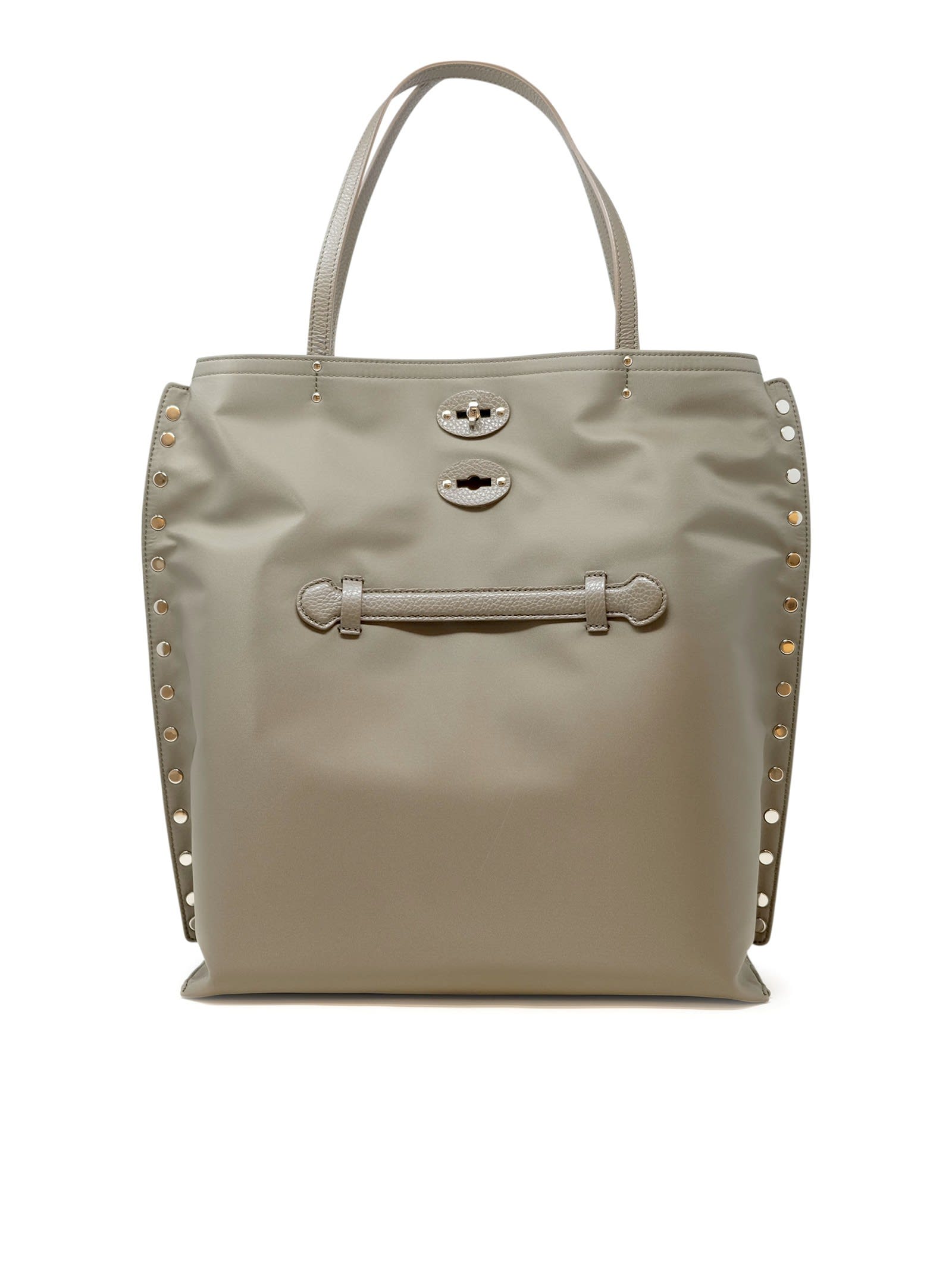 069800-2000000-z0432 Green San Marco A Spasso Tokyo M Leather/fabric Handbag