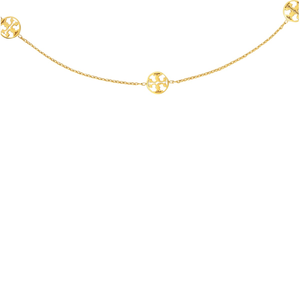 Shop Tory Burch Miller Necklace In Golden