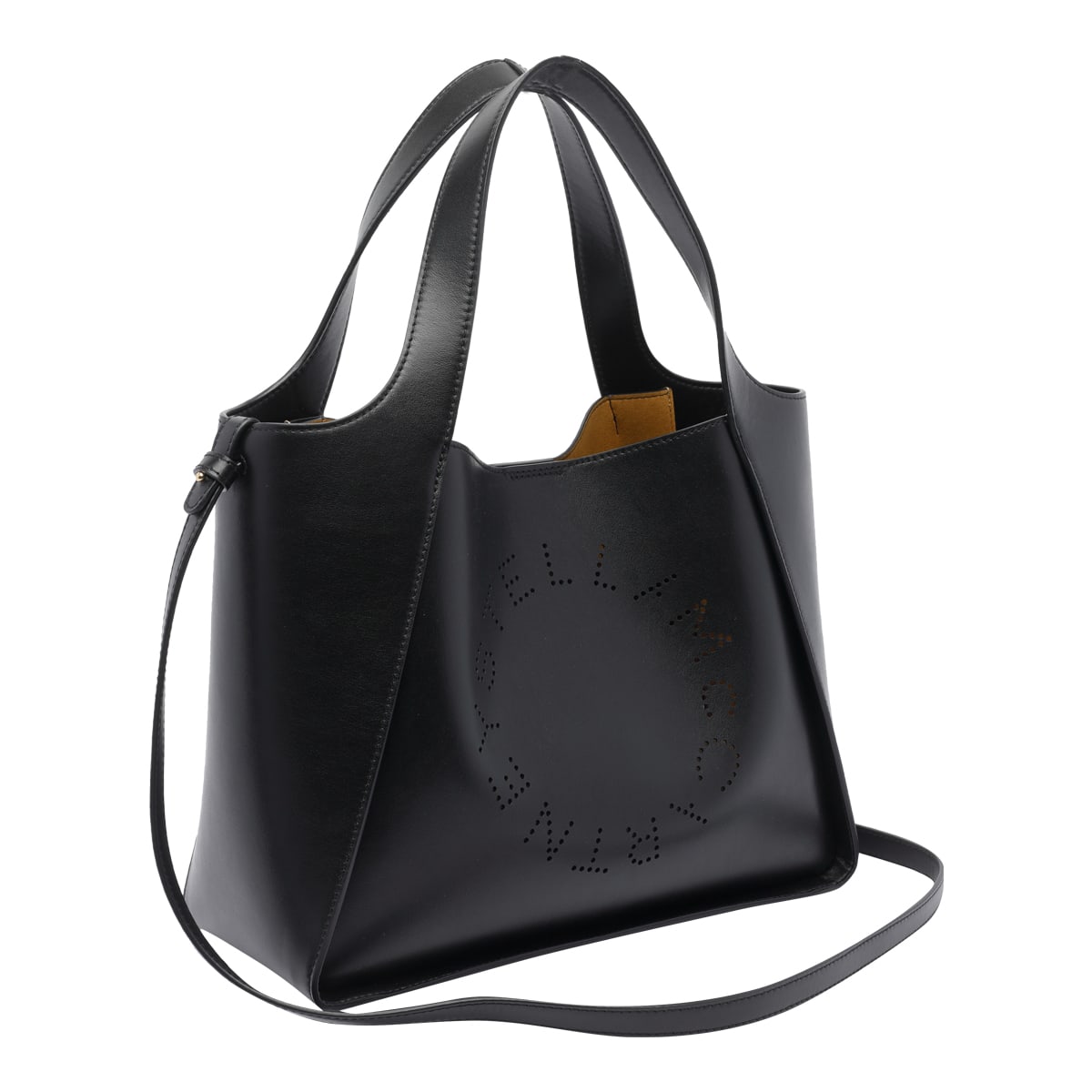 Stella Mccartney Crossbody Logo Bag In Black