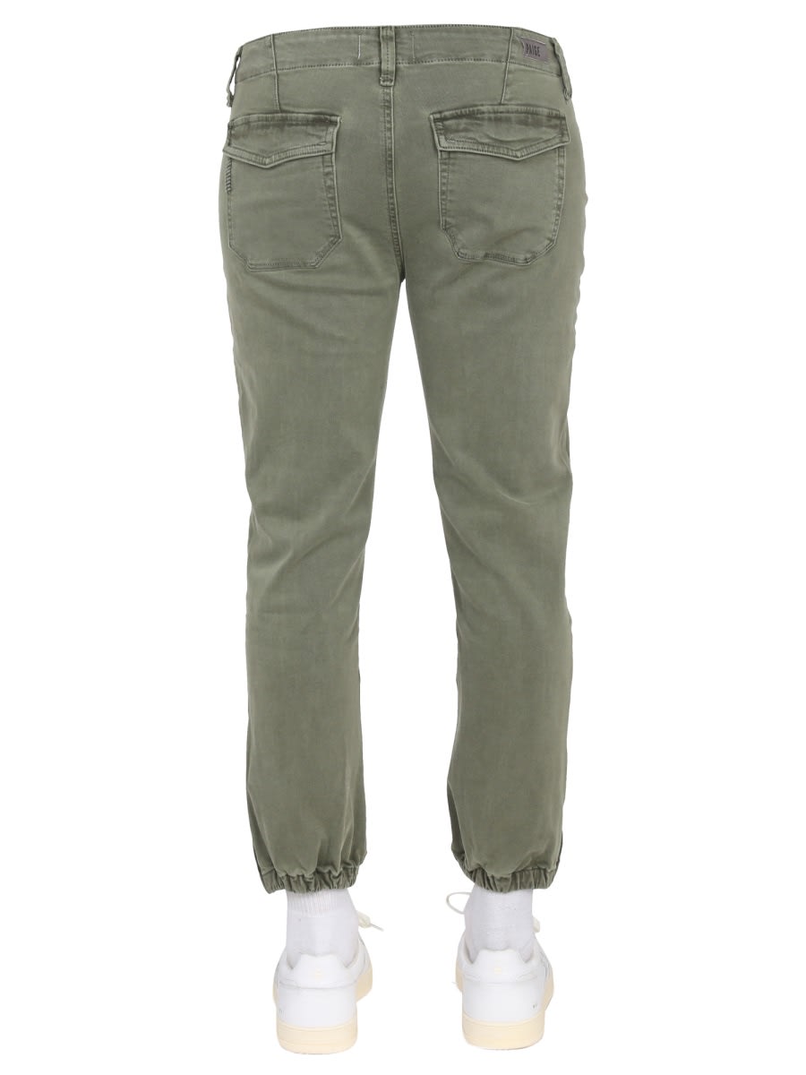 Shop Paige Pants With Logo Patch In Green