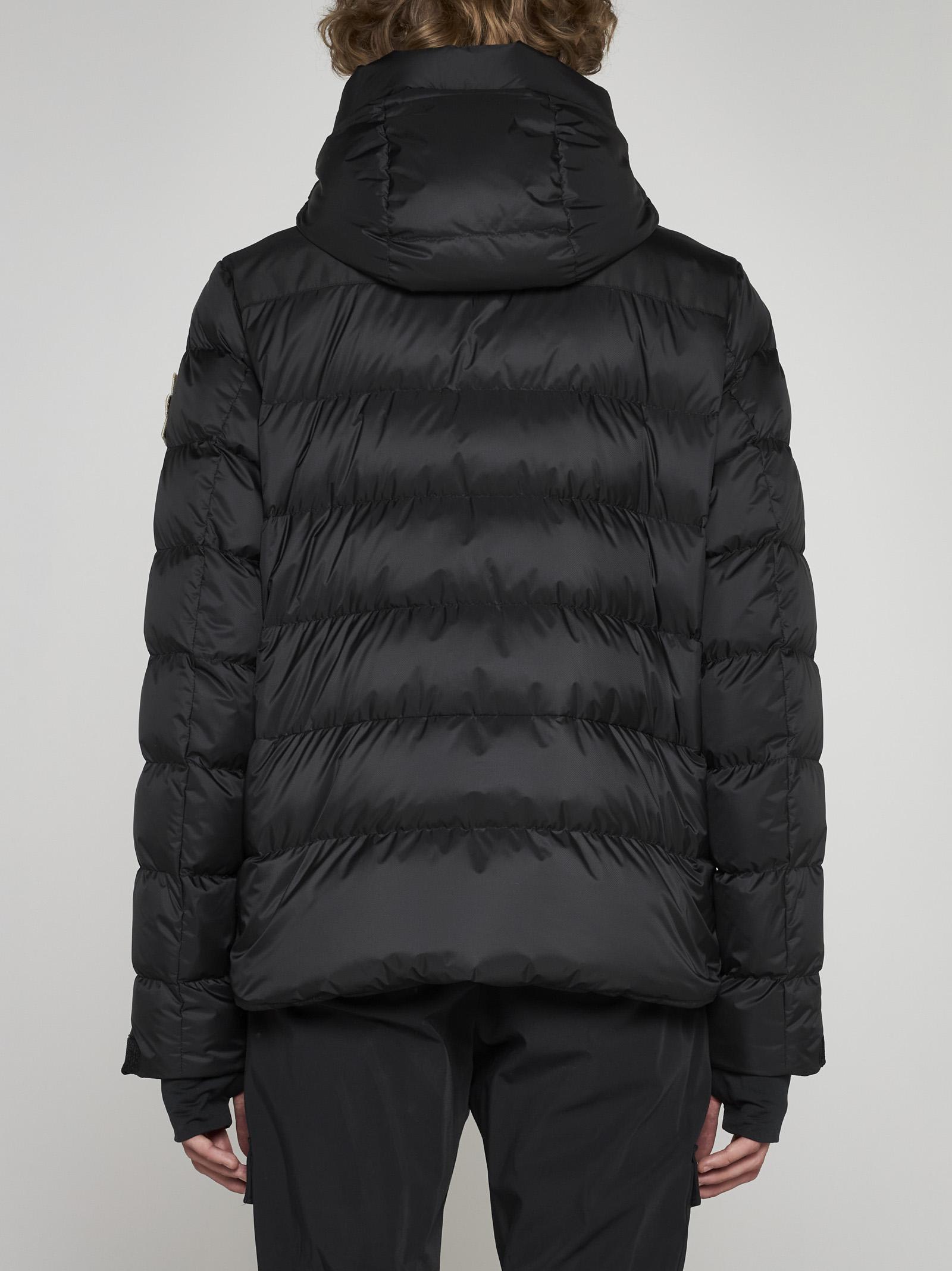 Shop Moncler Camurac Hooded Quilted Nylon Down Jacket In Black