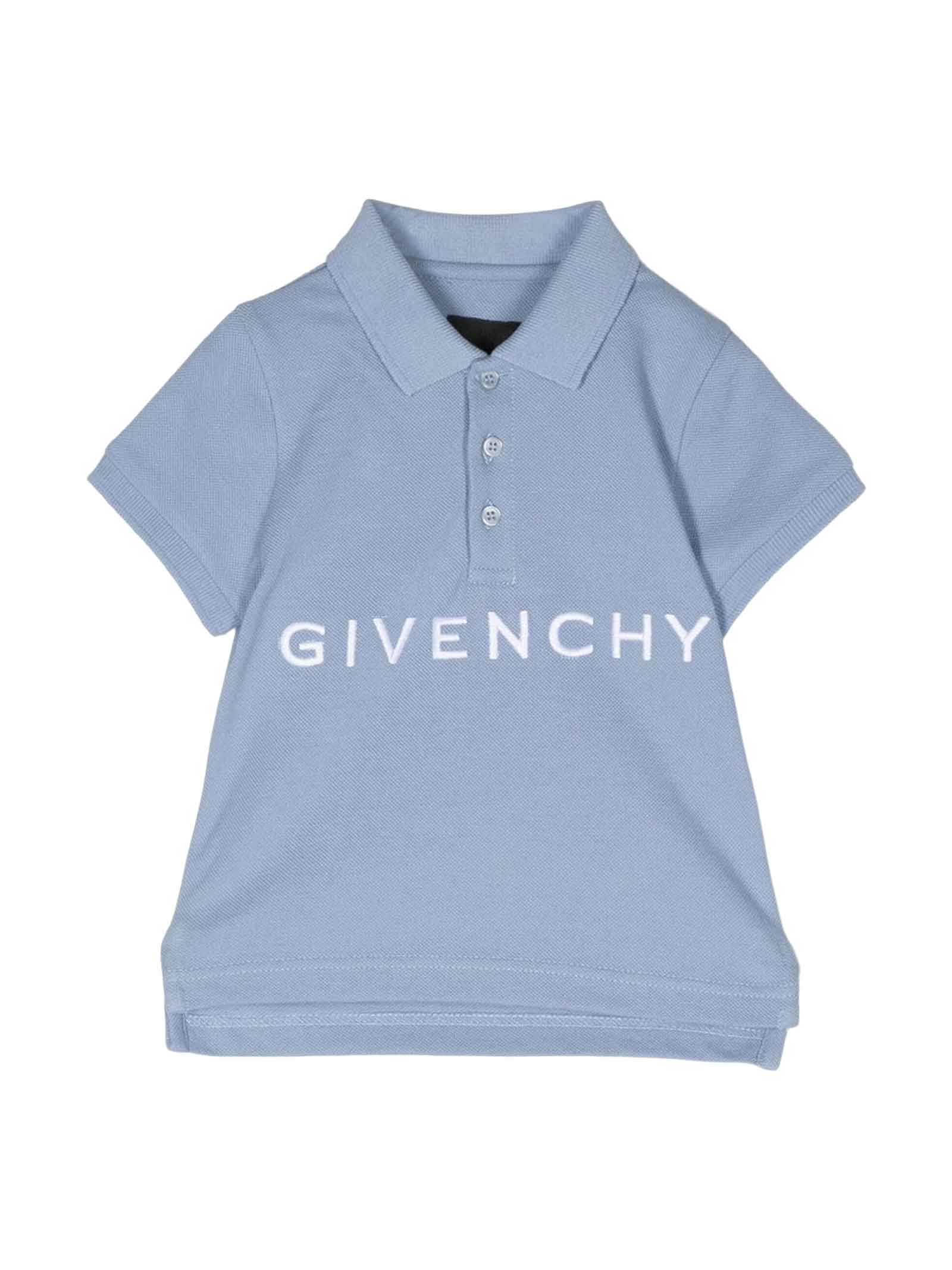 Givenchy Blue Polo Shirt Baby Boy