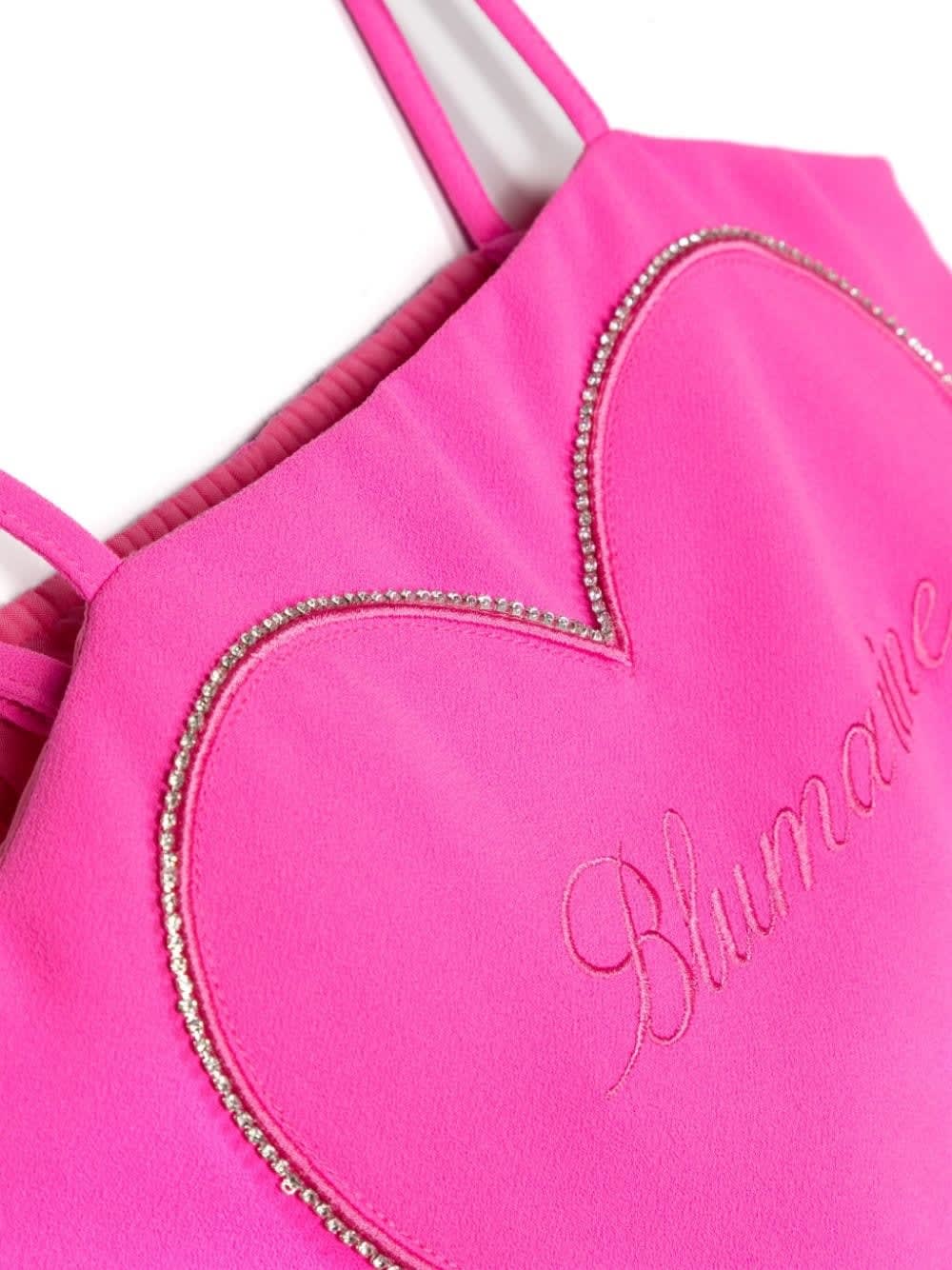 Shop Miss Blumarine Top Con Cuore In Pink
